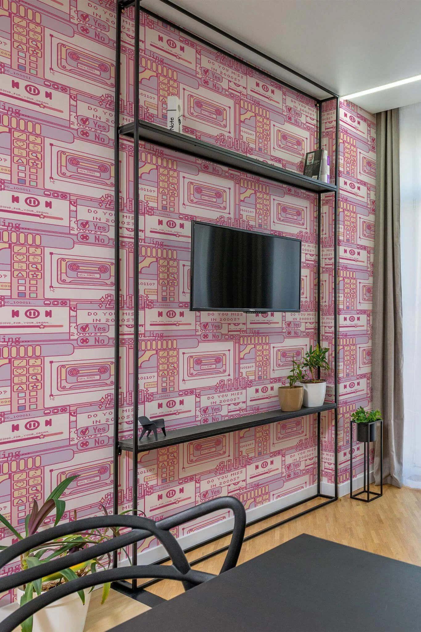 Pink 2000s pattern Wallpaper - Image 4