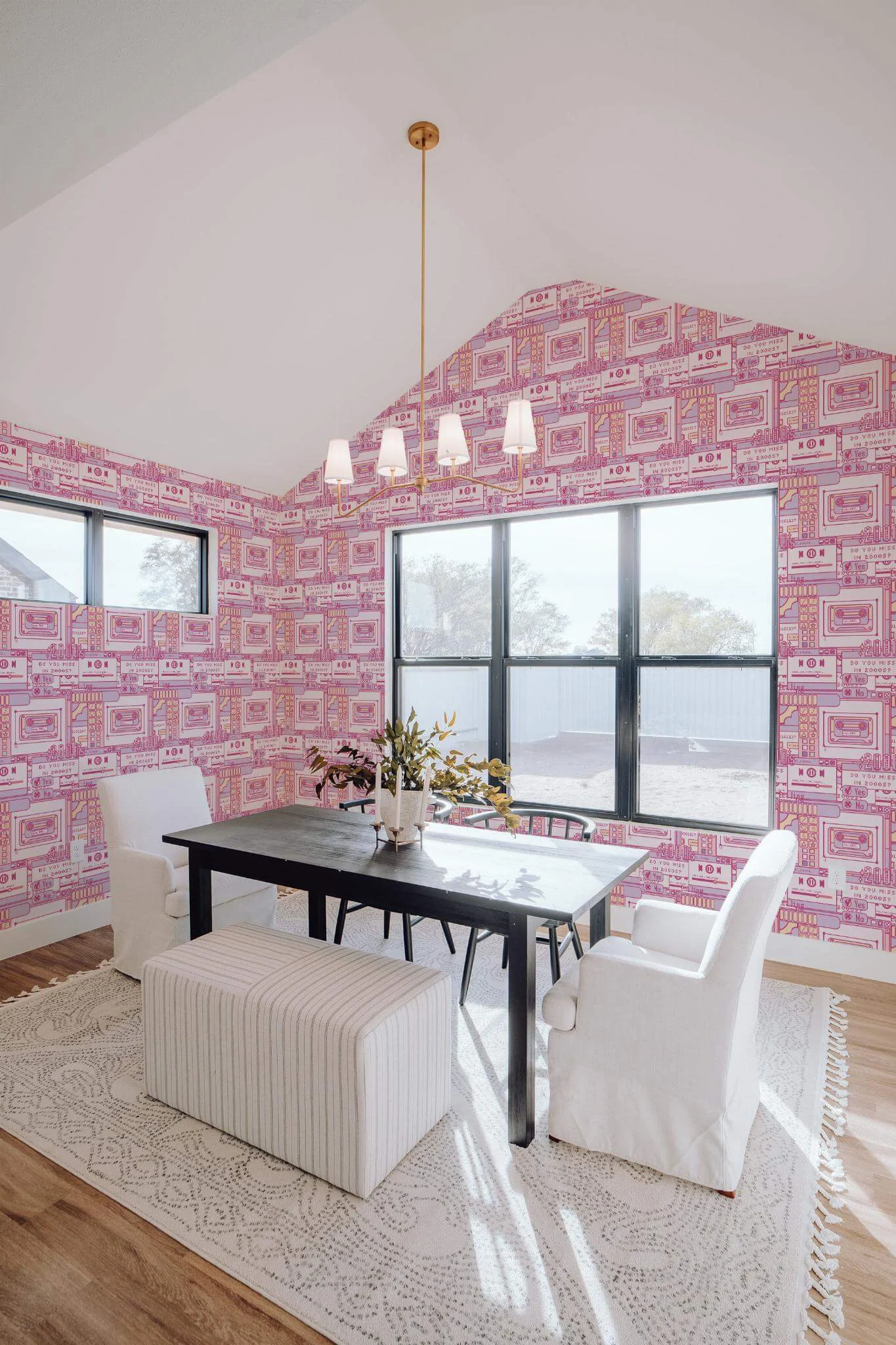 Pink 2000s pattern Wallpaper - Image 3