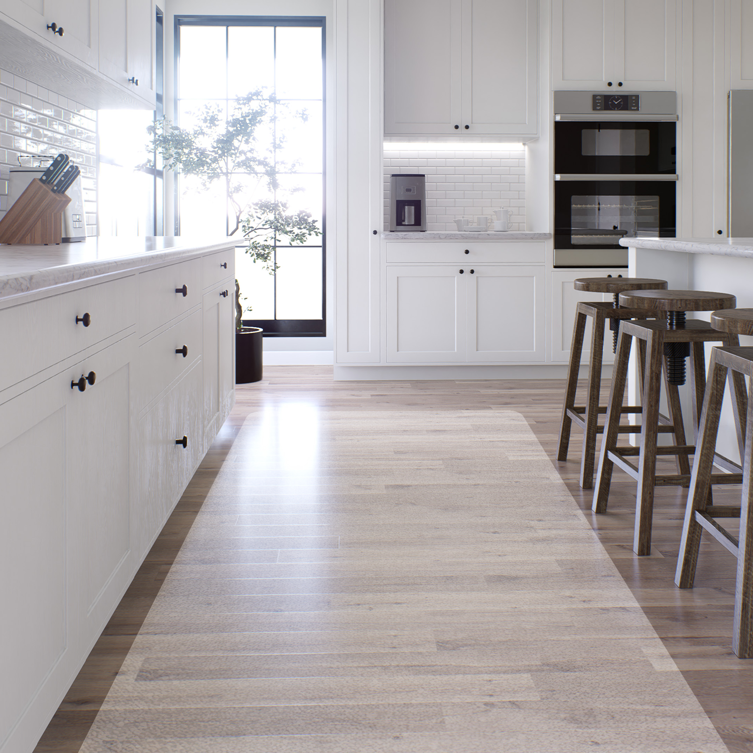 SafetyMats Vinyl in the Kitchen Installed