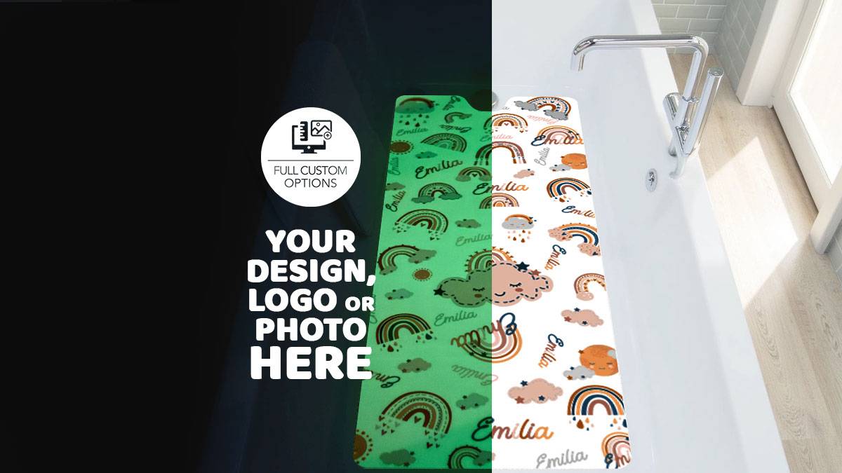 Glow-in-the-Dark Shower Mat – Non-Slip Safety Mat for Kids & Elderly | Designed for Ultimate Protection, Visibility & Slip Prevention in Wet Areas. Shop Now!