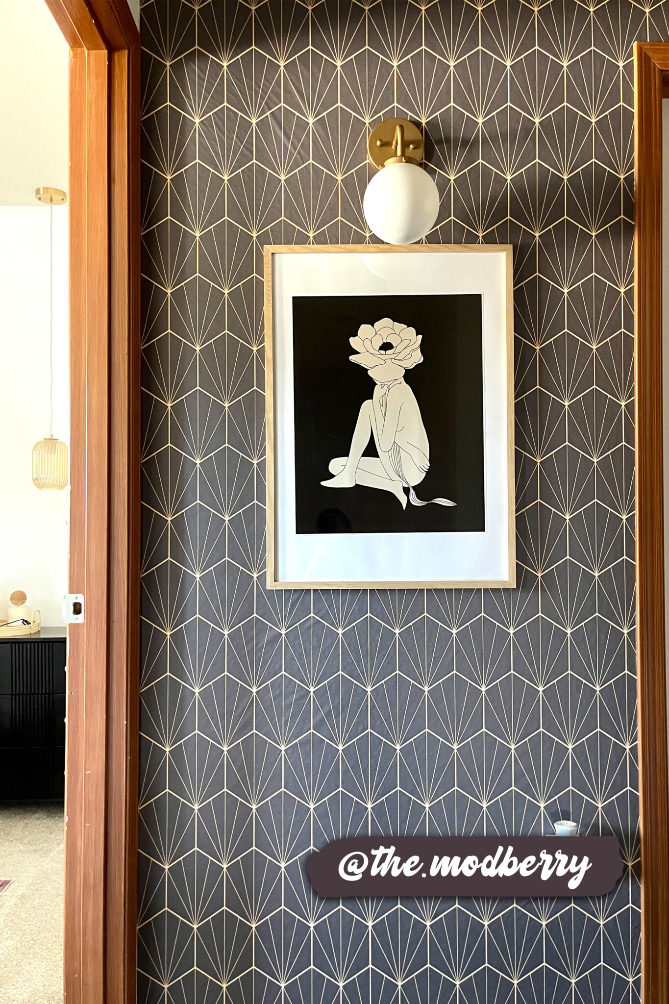 Art Deco hexagon Wallpaper - Image 3