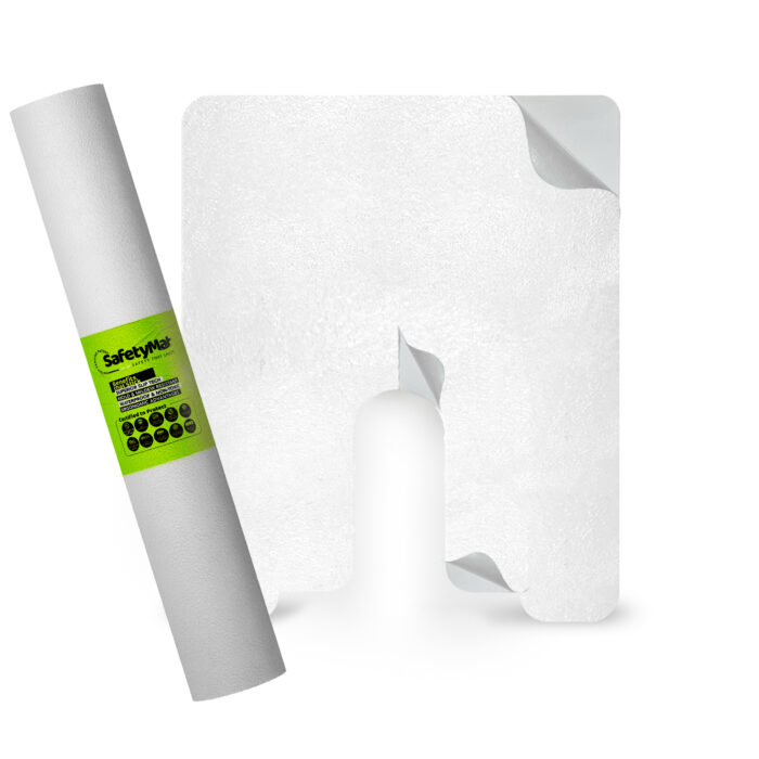 White under the Toilet mat for toilet base. Perfect potty training toilet mat and urine mat for toilet seniors