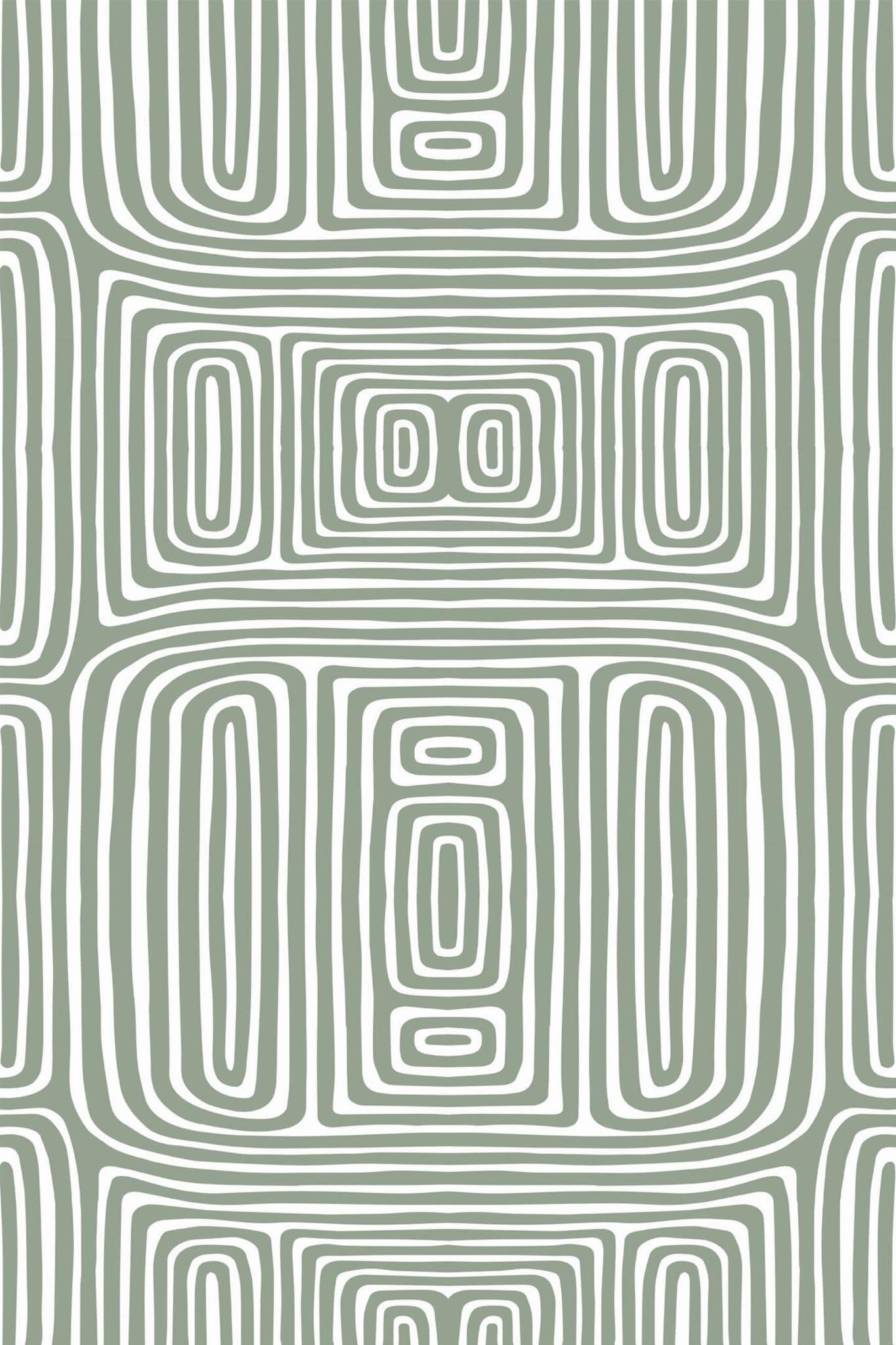 Abstract symmetrical ornament Wallpaper - Image 2