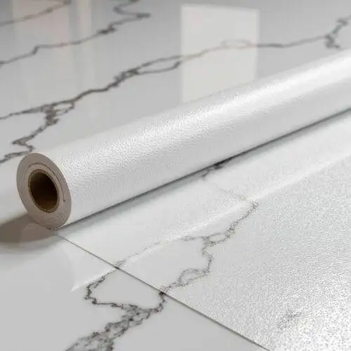 Clear Peel and Stick Vinyl Flooring Roll
