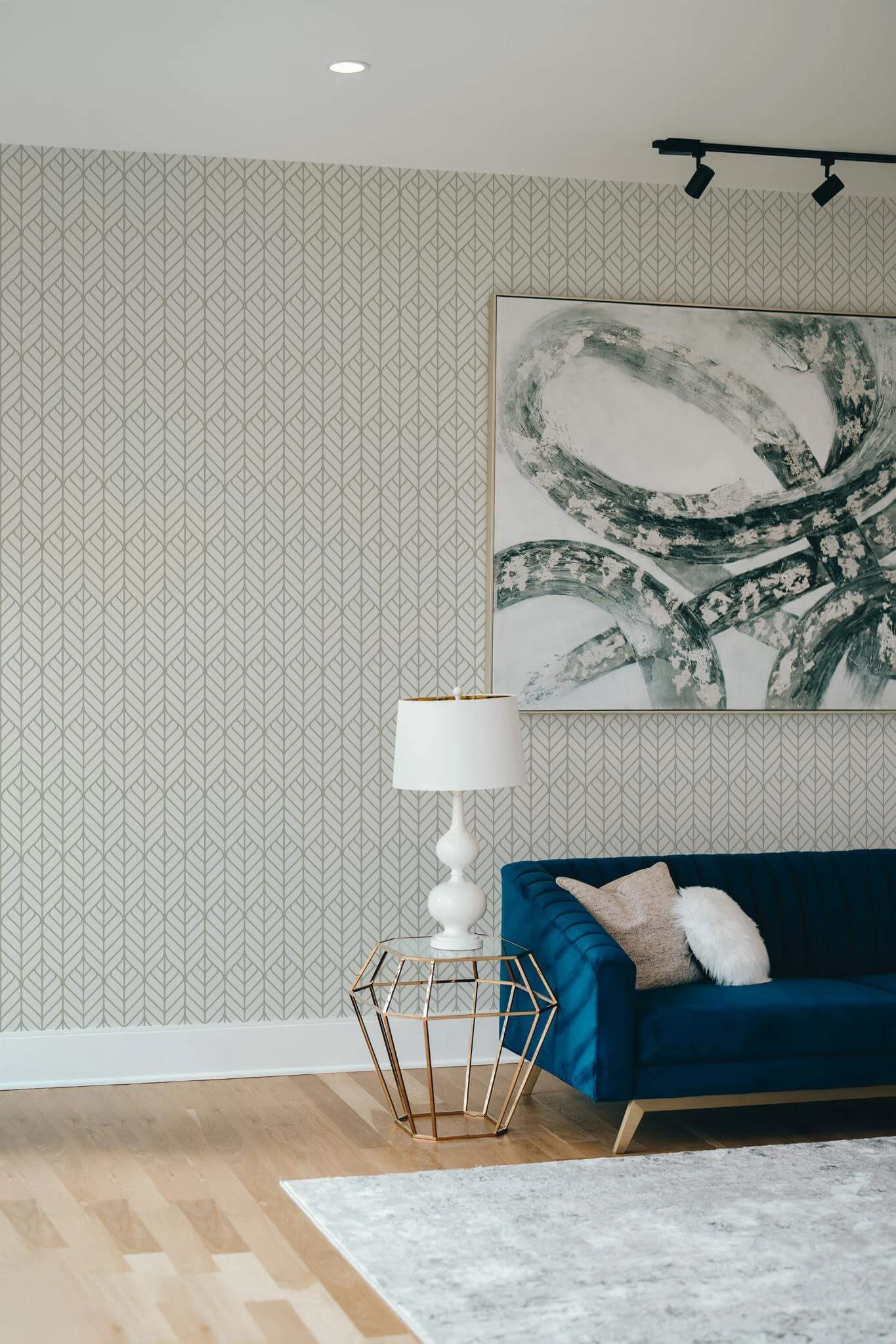 Art deco abstract leaf Wallpaper - Image 3