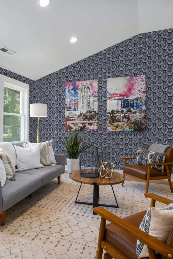 Dark damask Wallpaper - Image 3