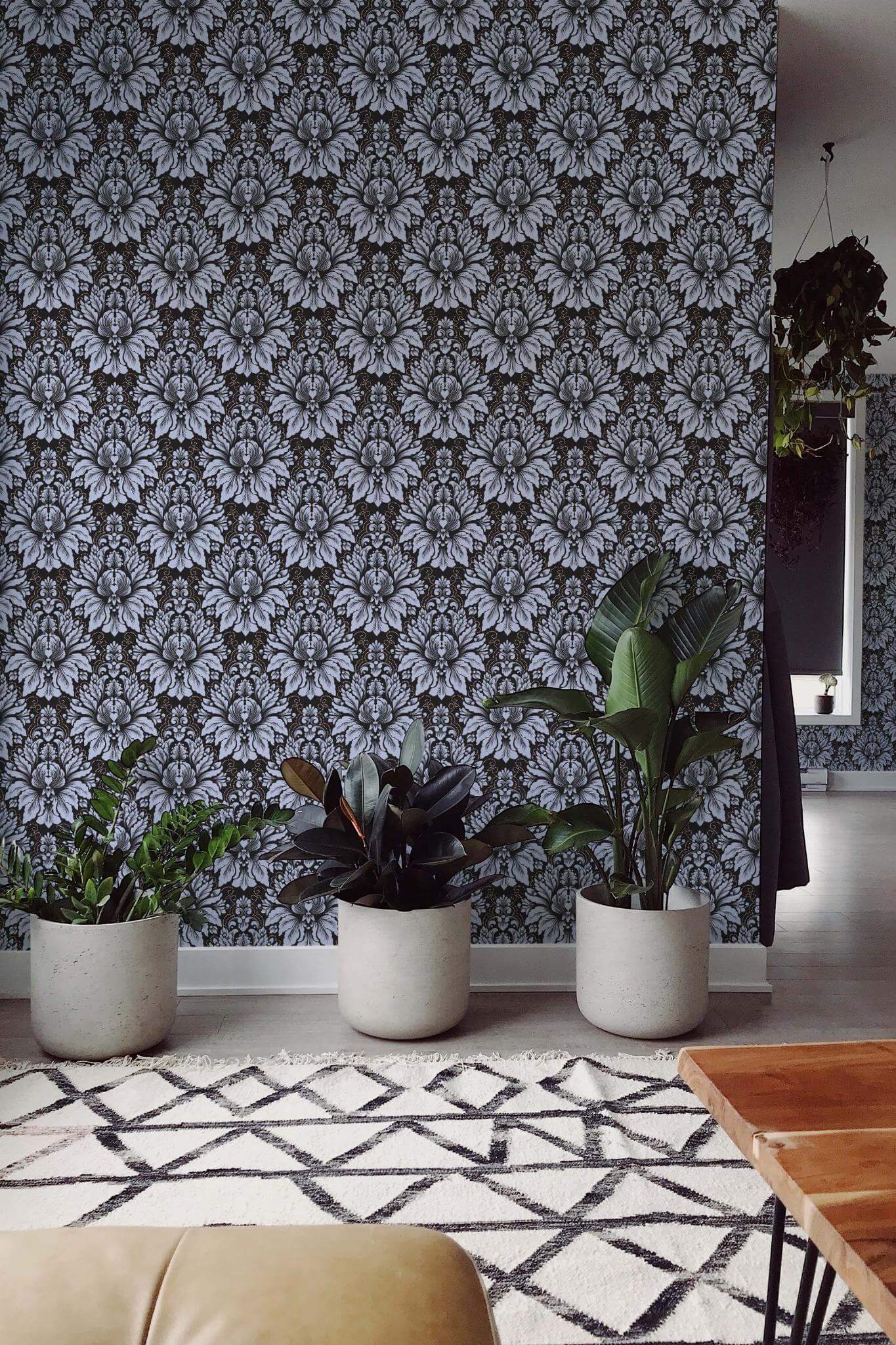 Dark damask Wallpaper - Image 4