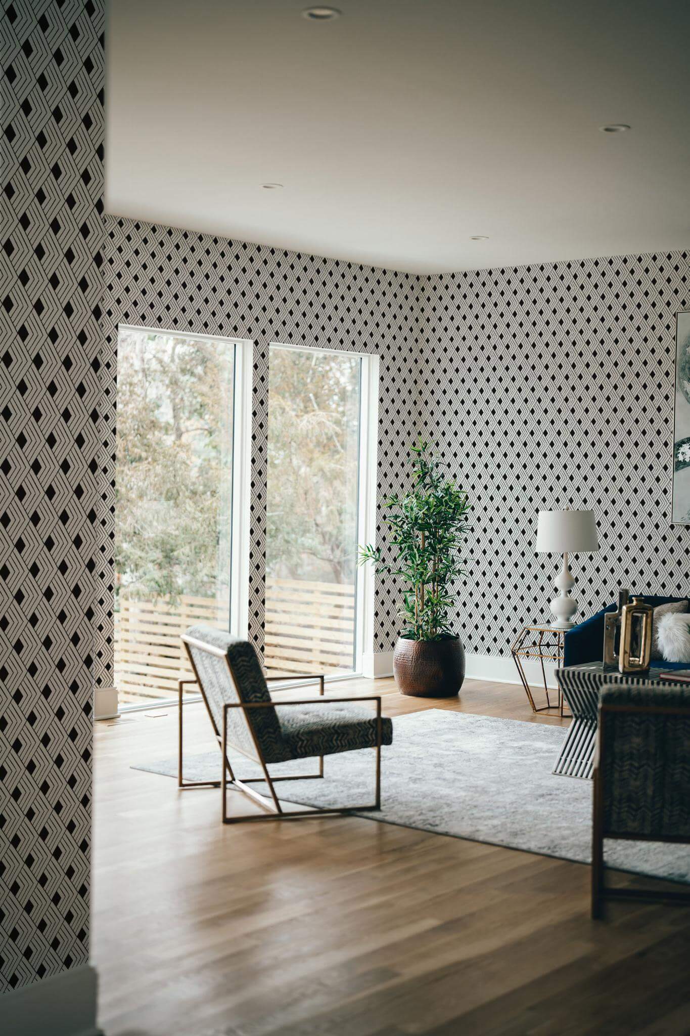 Art Deco rhombus Wallpaper - Image 3