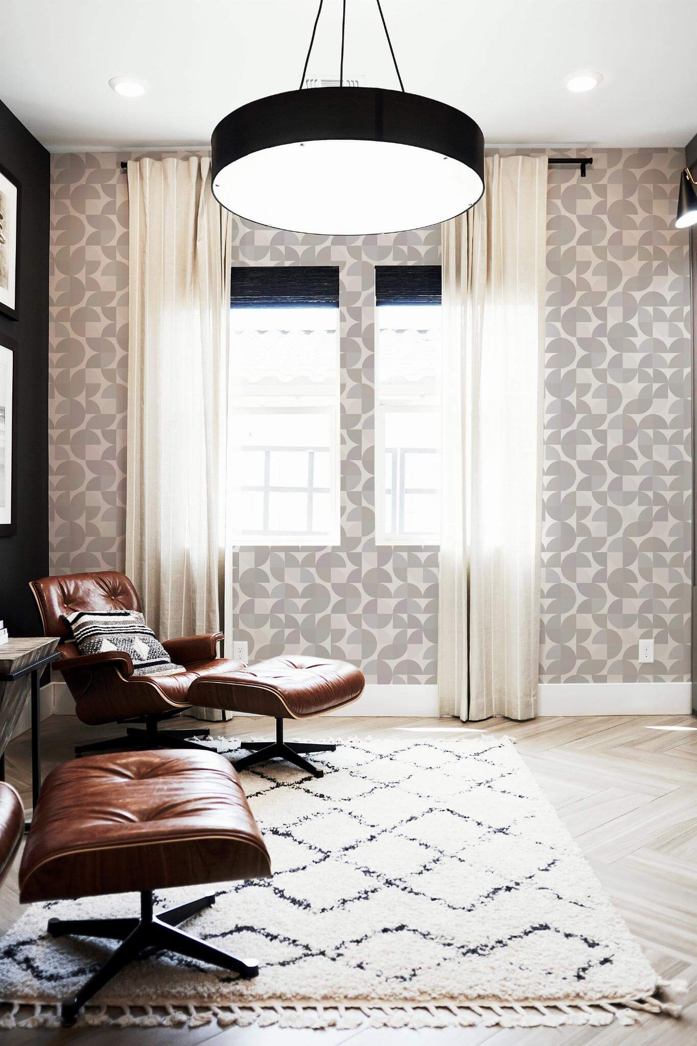 Mid-century geometric Wallpaper - Image 3