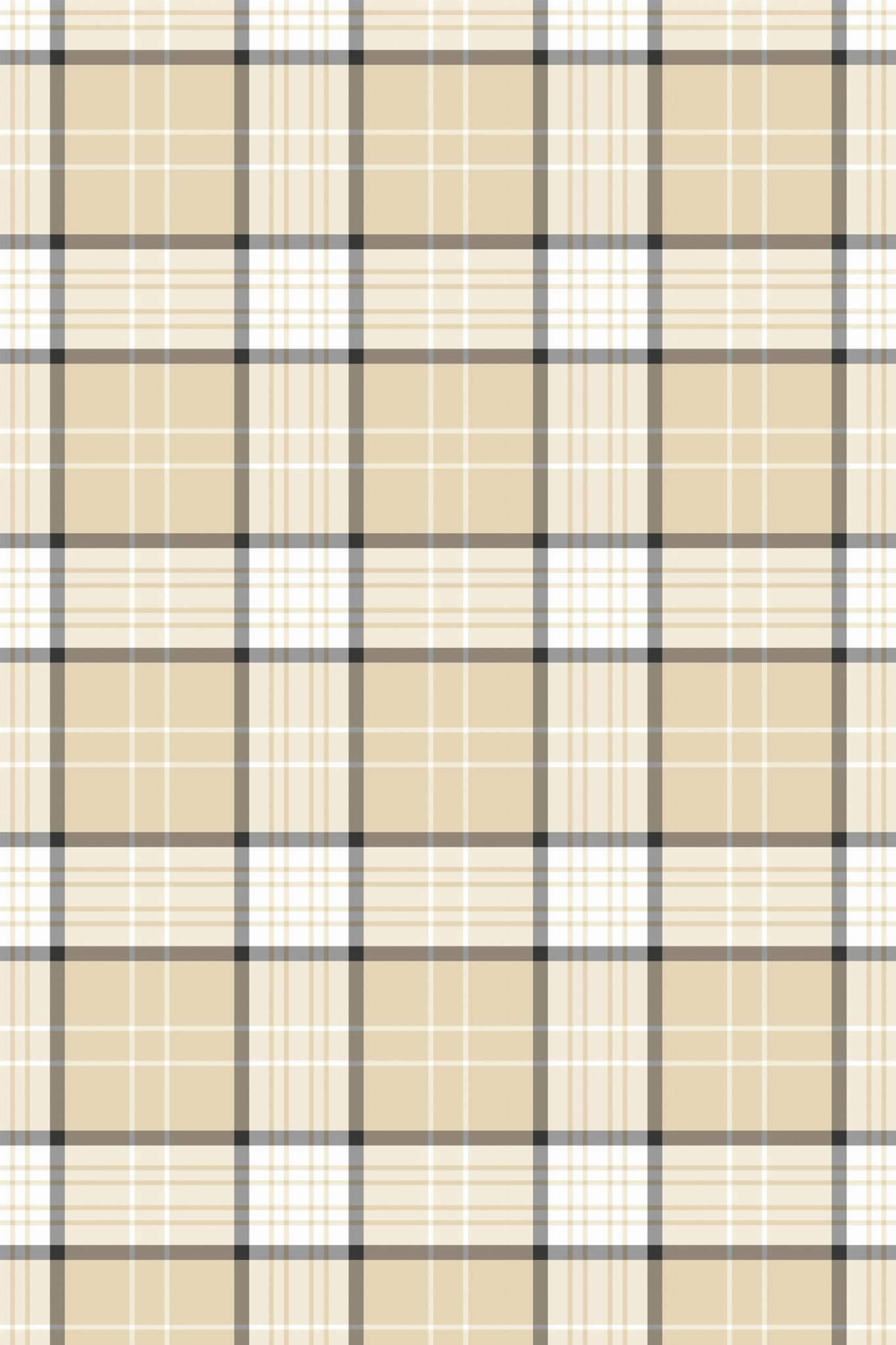 Beige plaid Wallpaper - Image 2