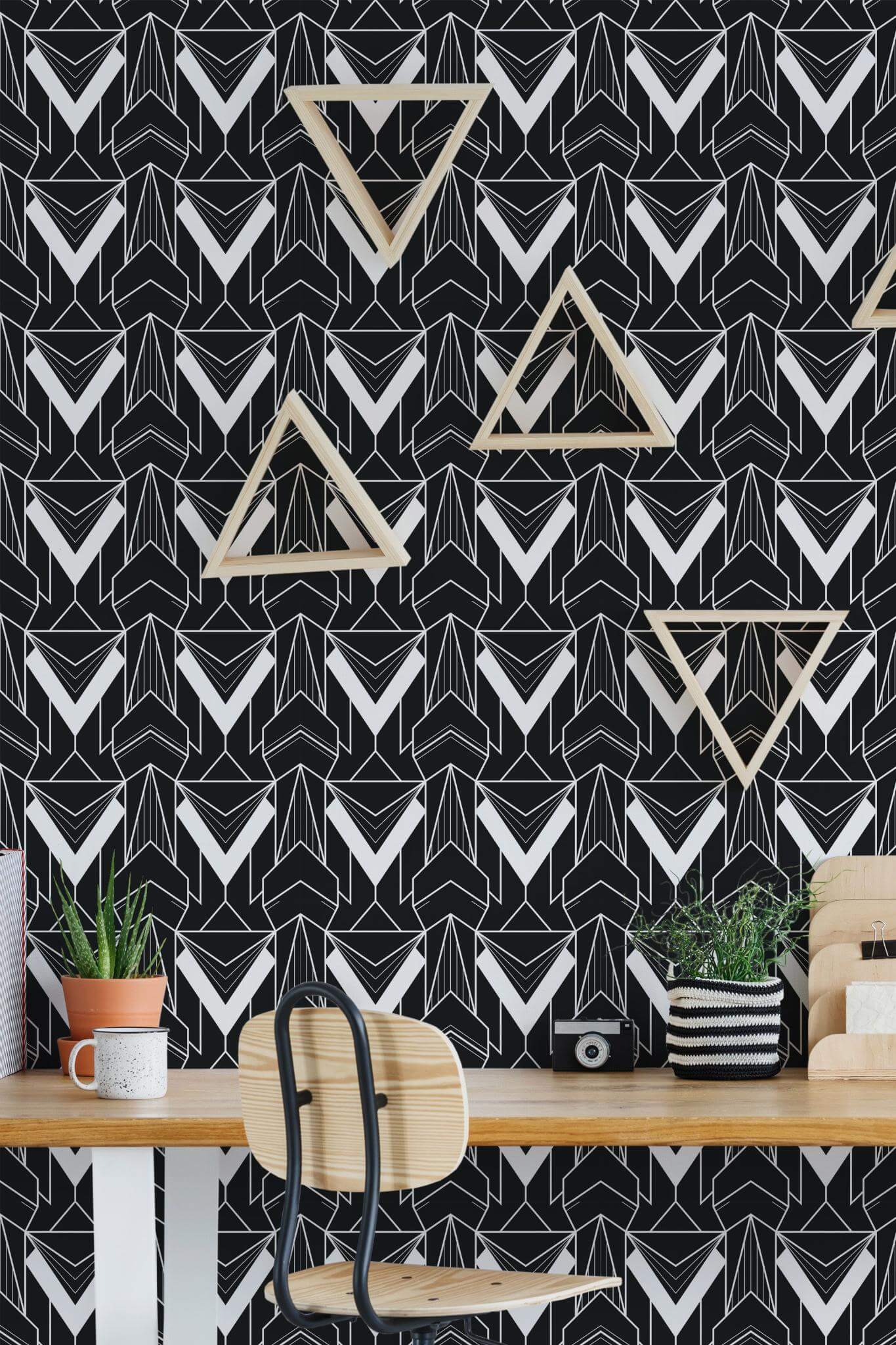 Modern Art Deco Wallpaper
