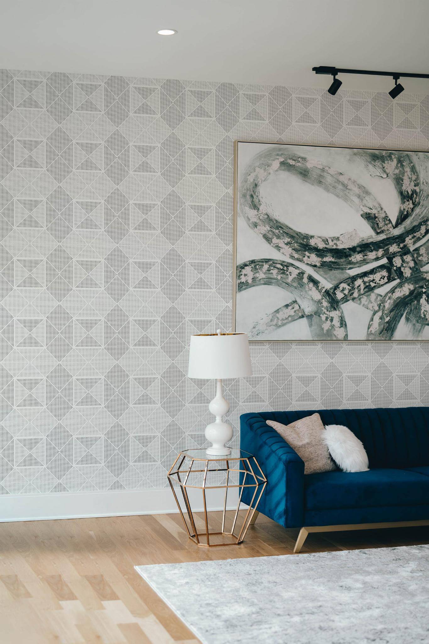 Gray geometric abstract Wallpaper - Image 4