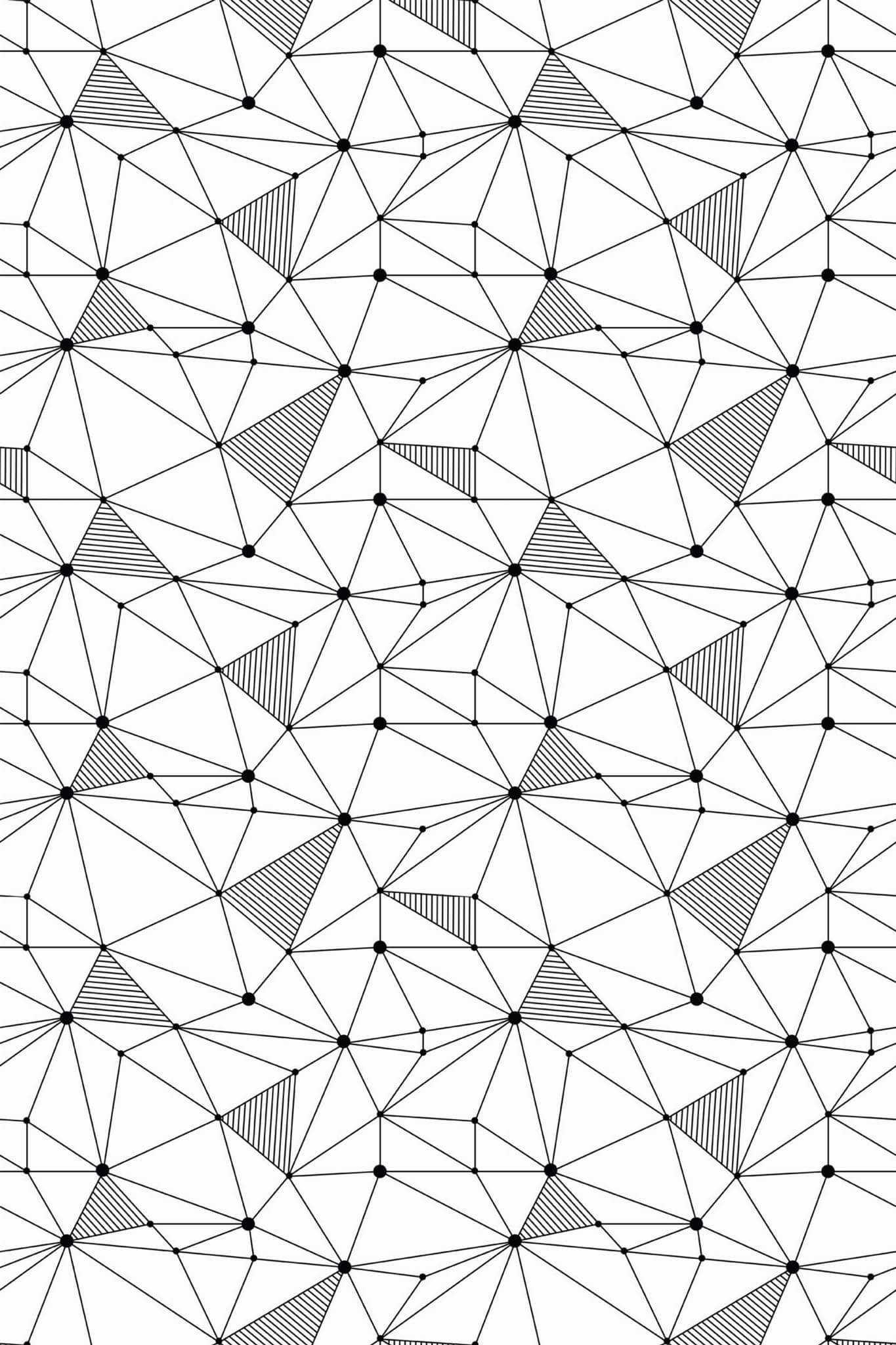 Black and white polygon Wallpaper - Image 2