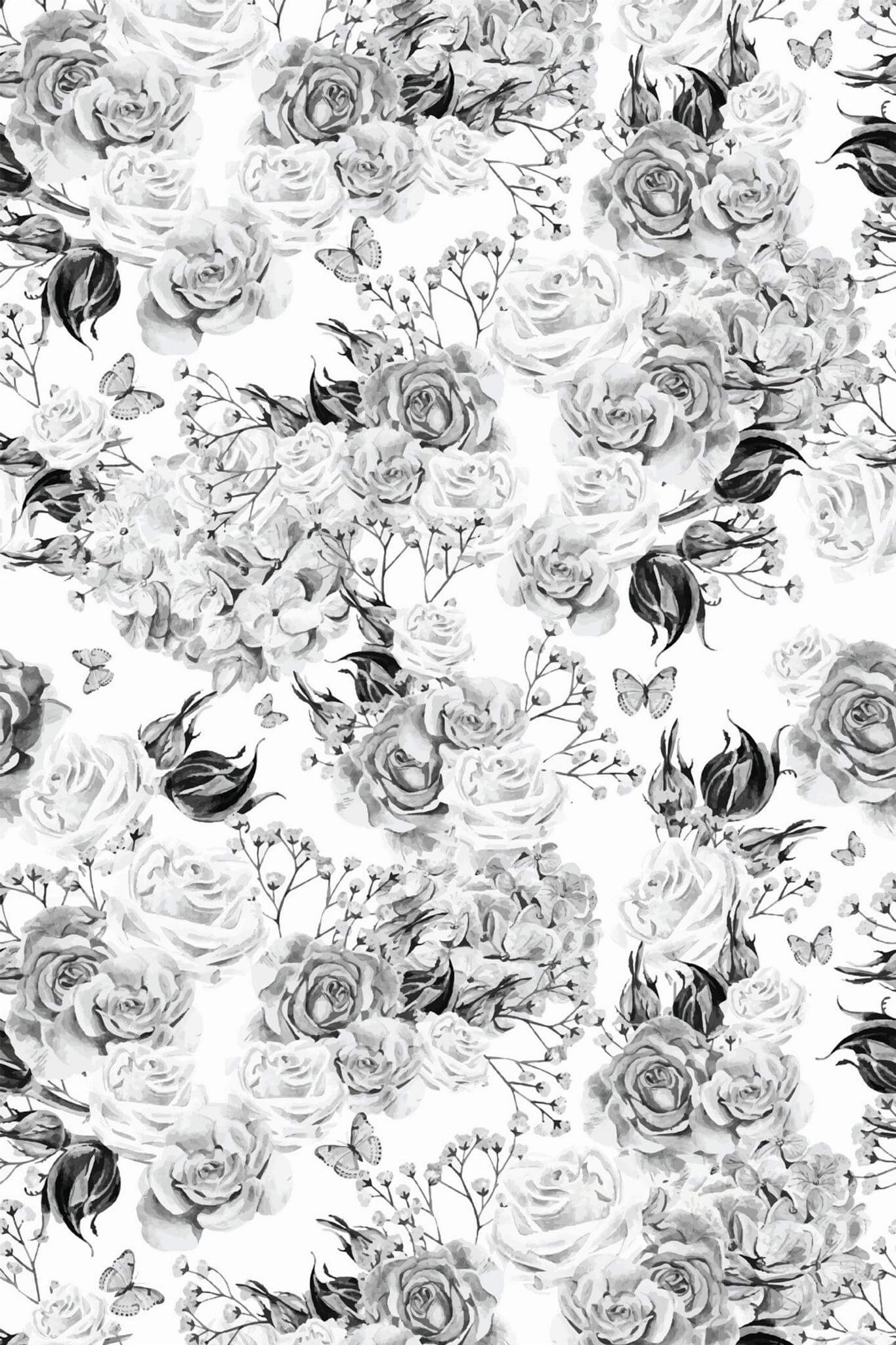 Black and white rose Wallpaper - Image 2