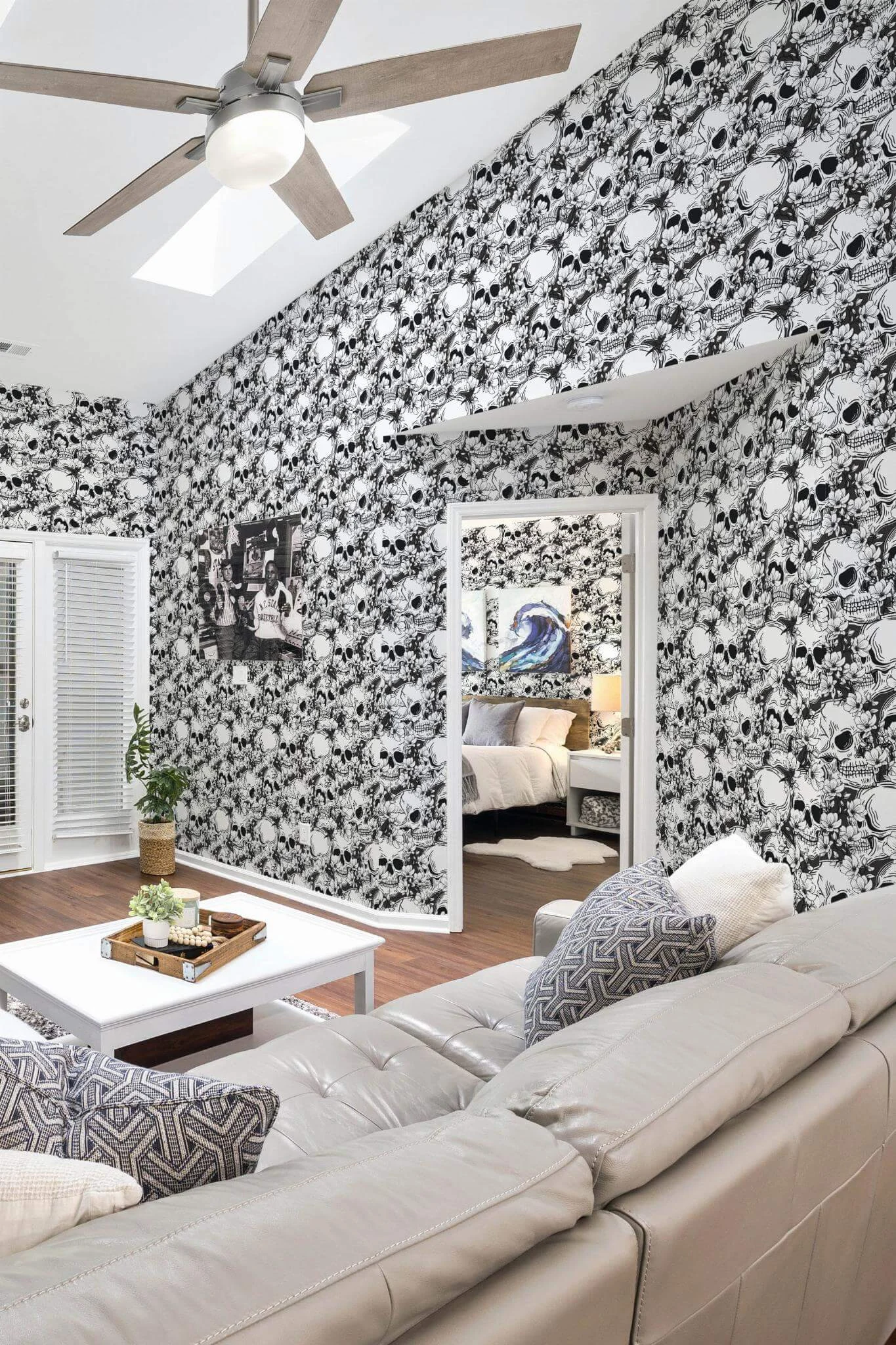 Black and white skull Wallpaper - Image 3