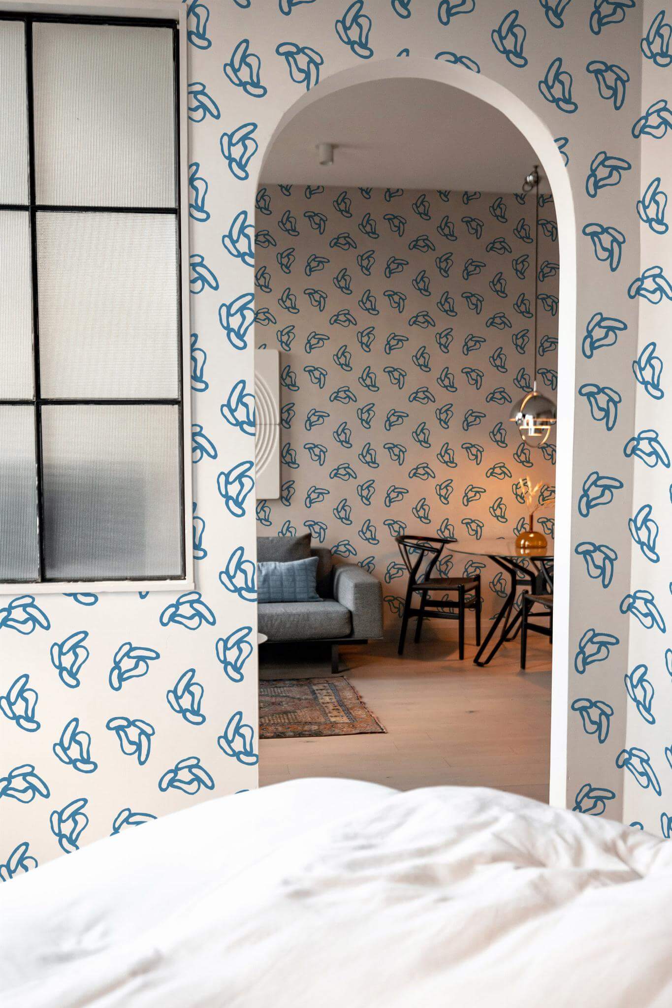 Blue abstract shape Wallpaper - Image 3