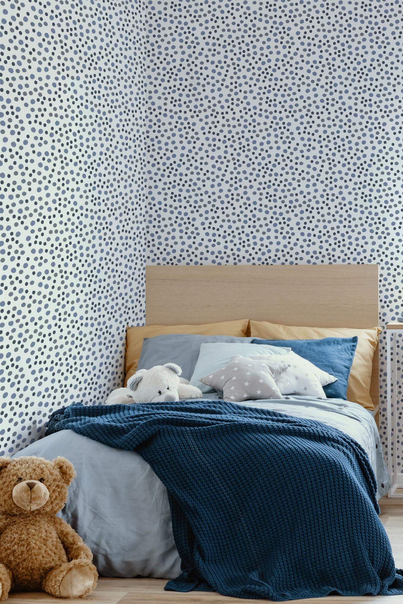 Blue dotted Wallpaper - Image 4