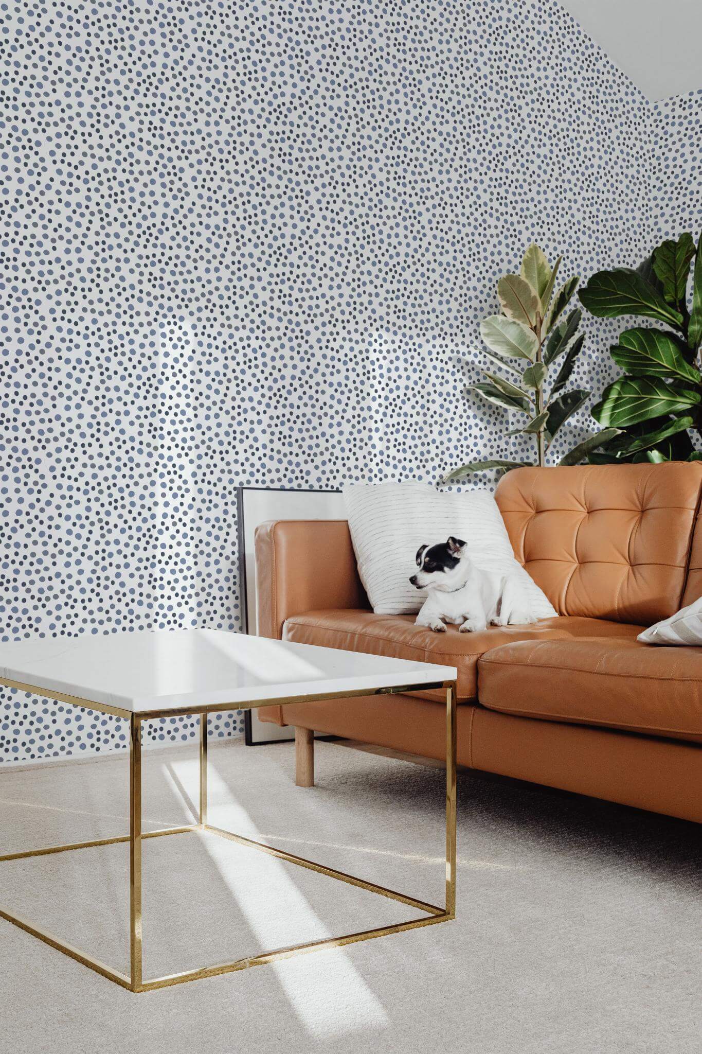 Blue dotted Wallpaper - Image 3