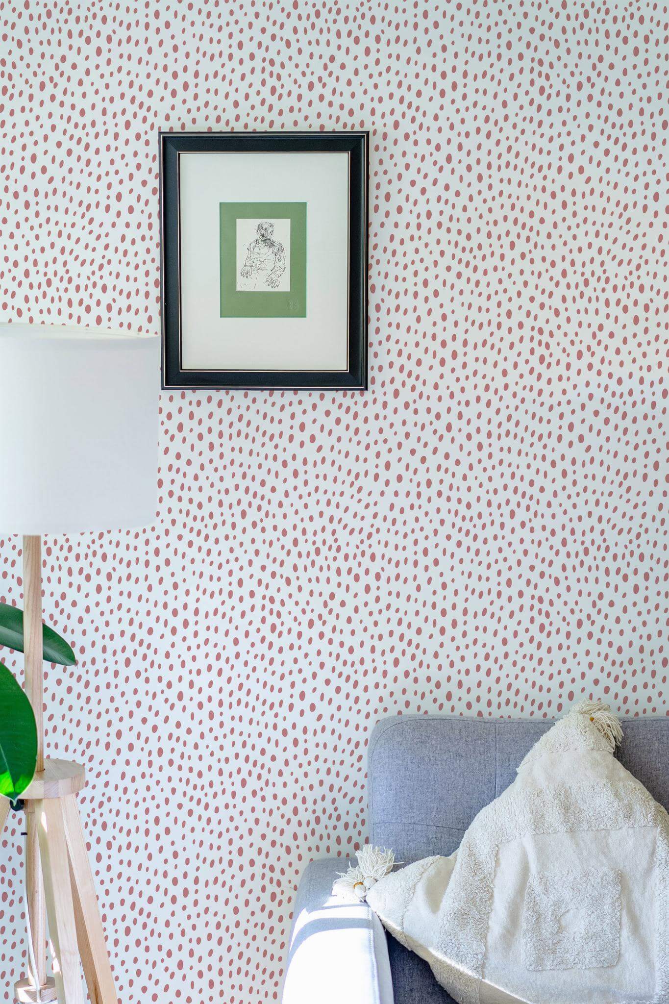 Pink dotted Wallpaper - Image 3