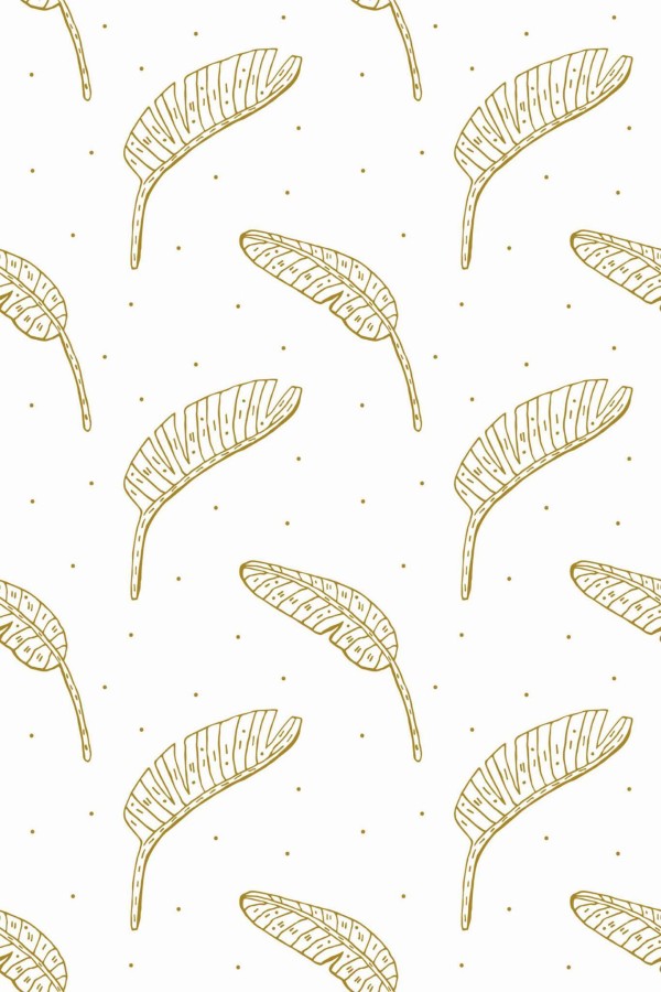 Boho banana leaf Wallpaper - Image 2