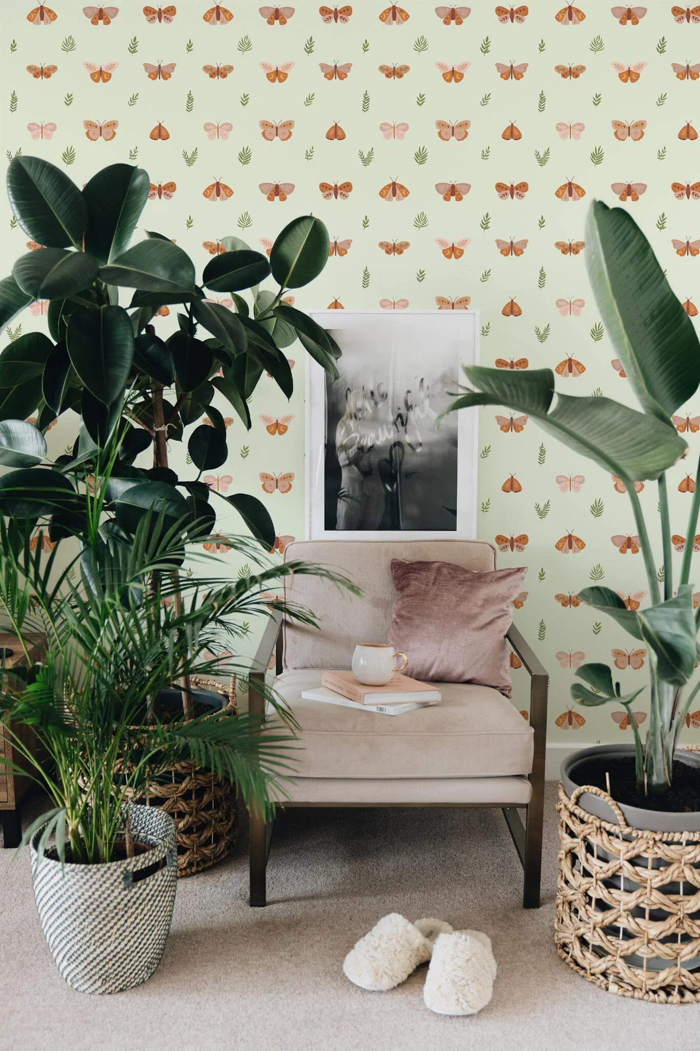 Boho butterflies Wallpaper - Image 4