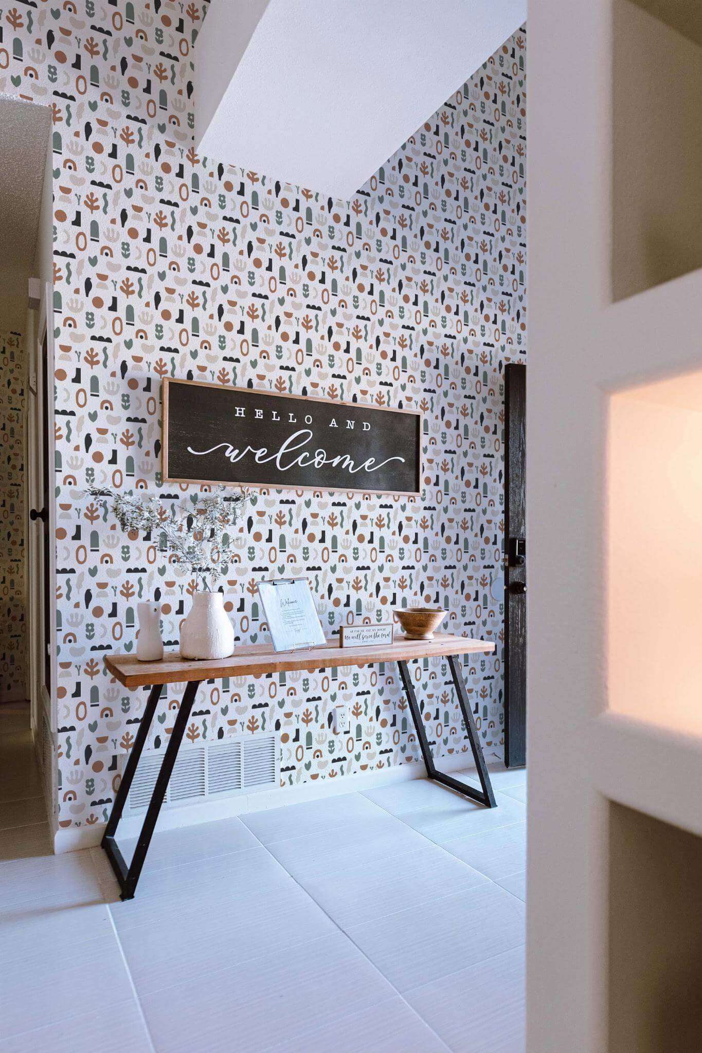 Neutral boho shapes Wallpaper - Image 4