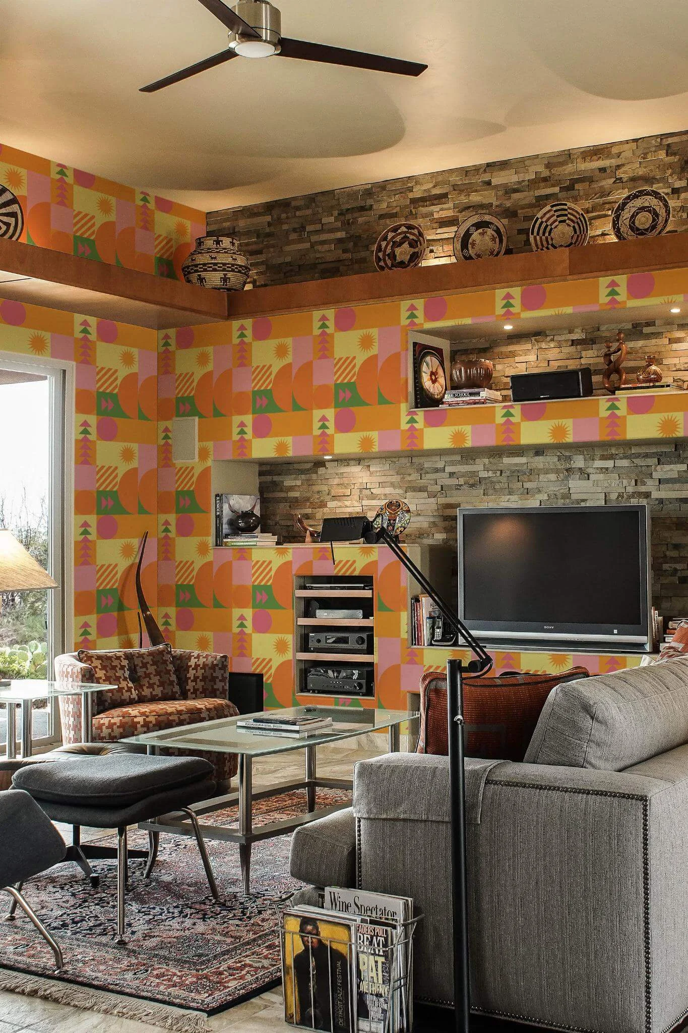 Bold geometric Wallpaper - Image 3