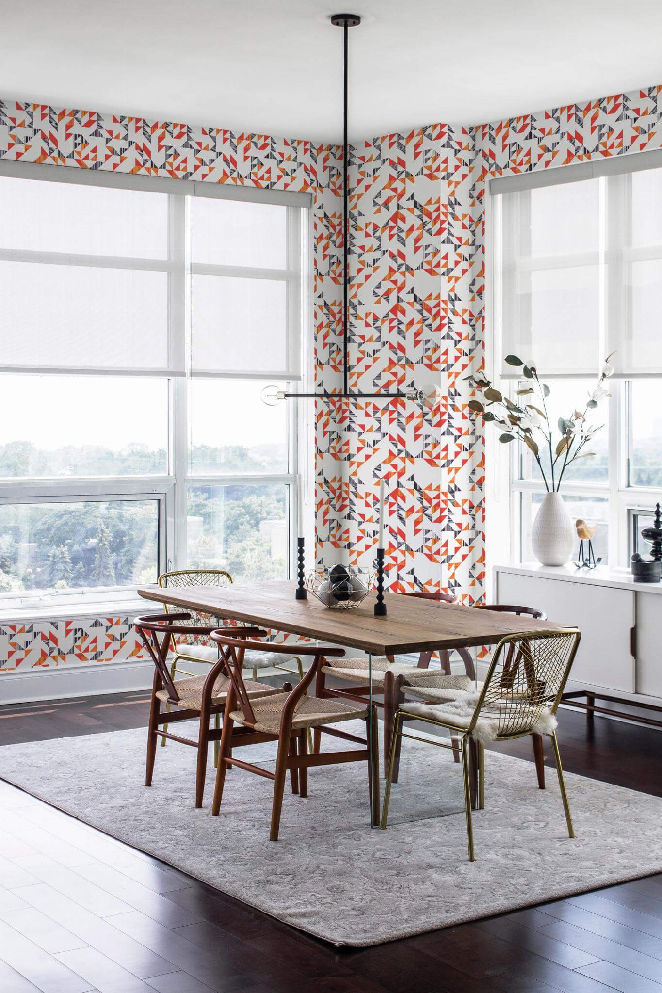 Multicolor geometric triangle Wallpaper - Image 3