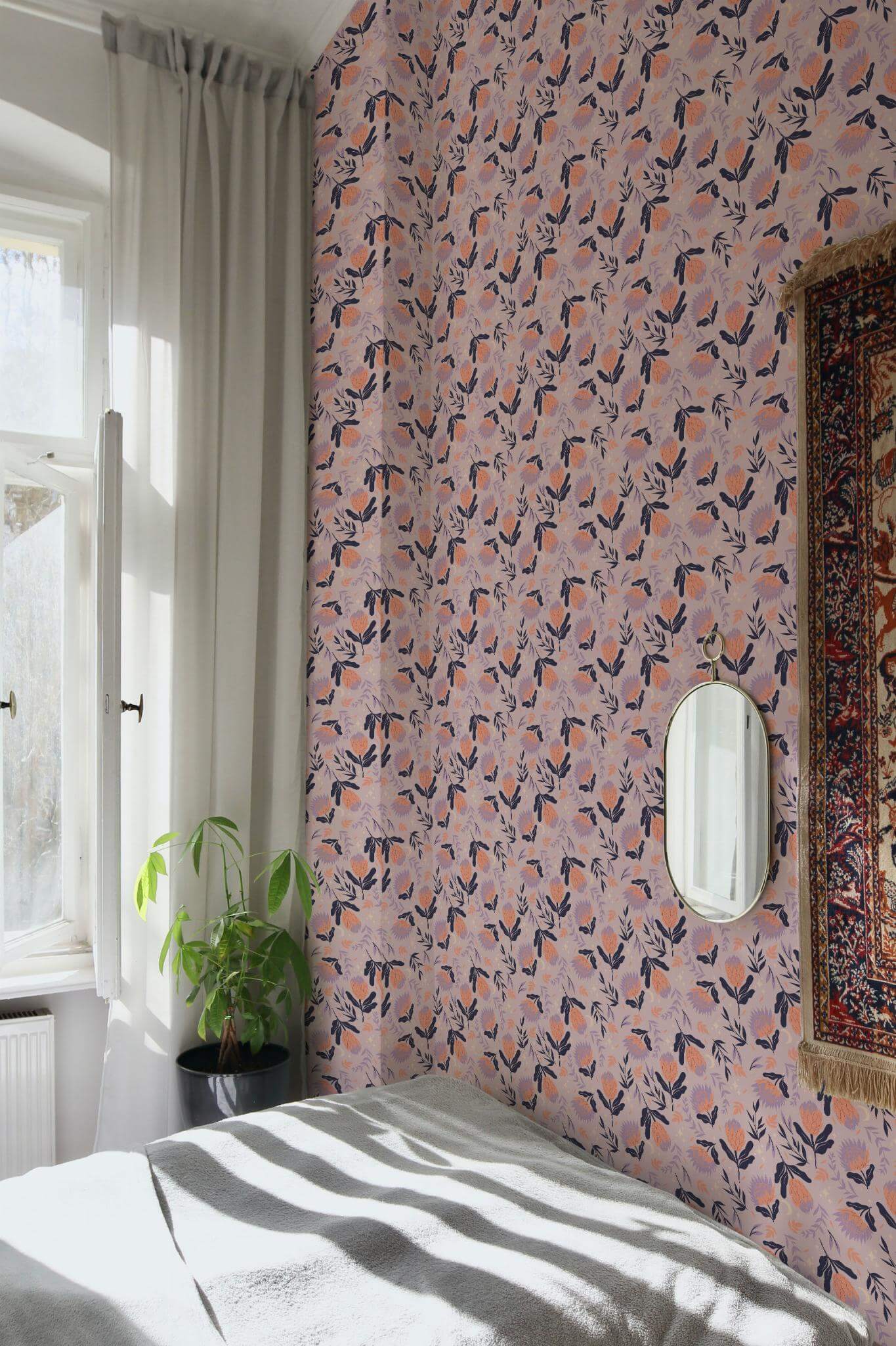 Bold Scandinavian floral Wallpaper - Image 4