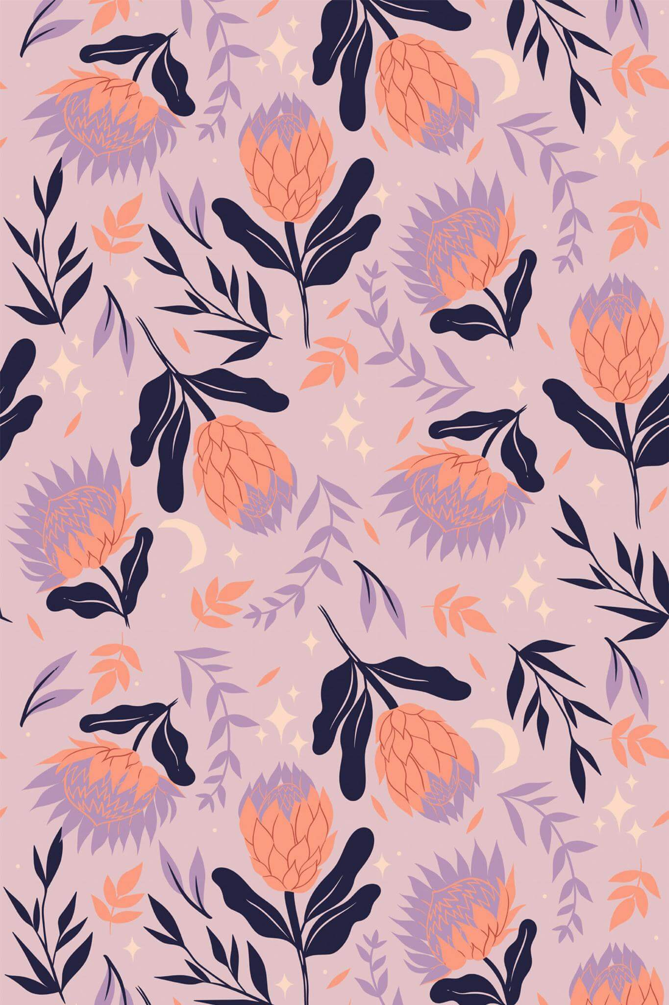 Bold Scandinavian floral Wallpaper - Image 2
