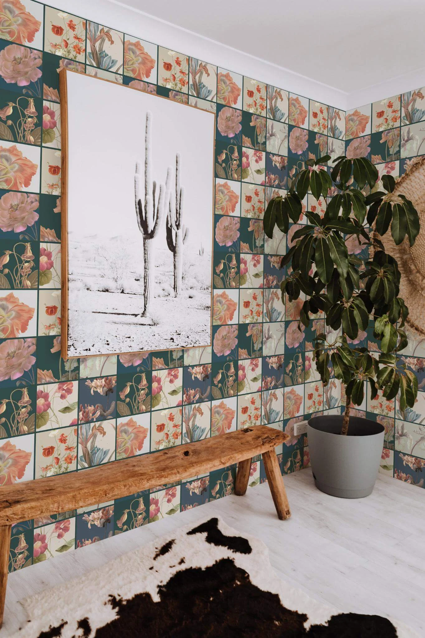 Botanical tiles Wallpaper - Image 4