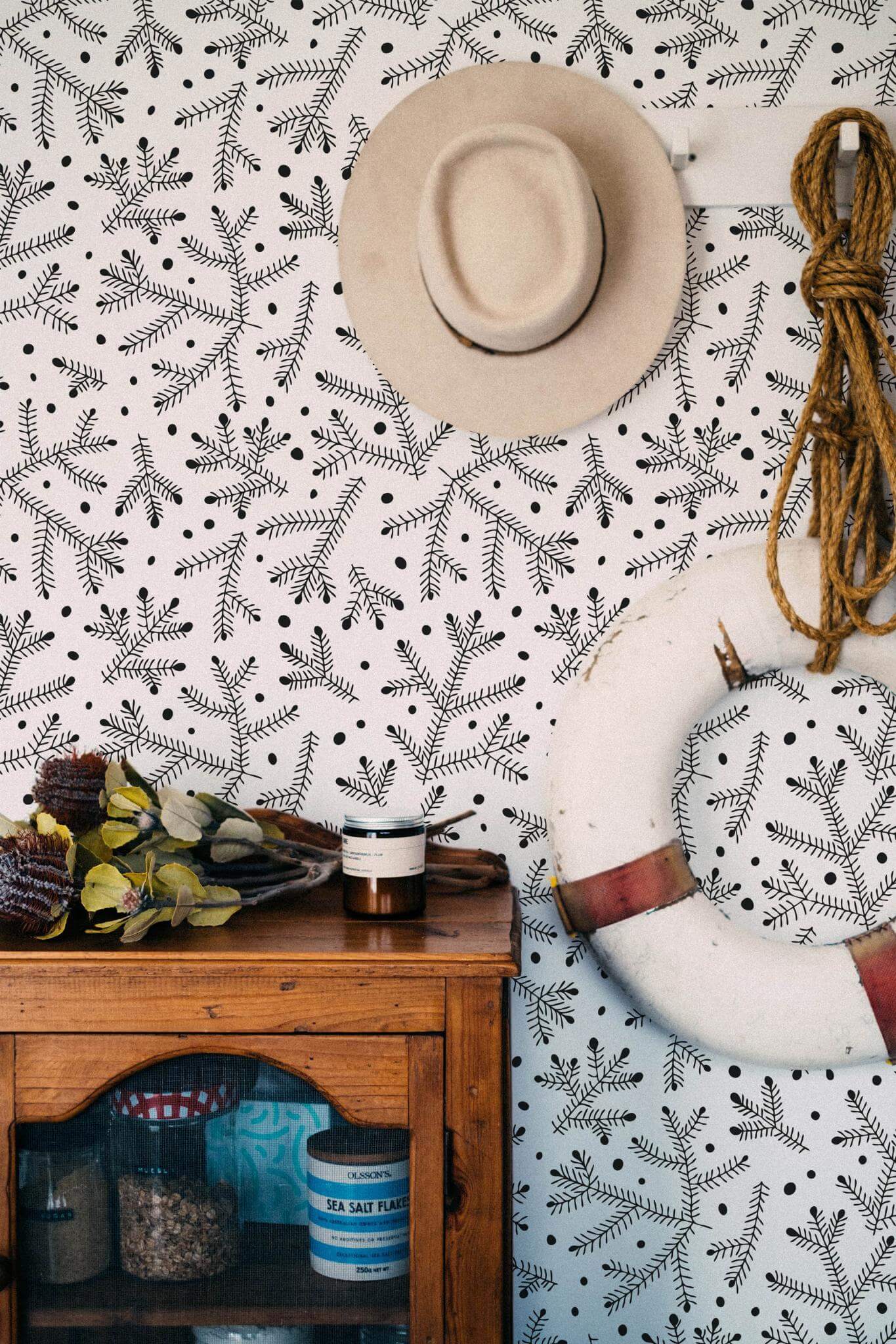 Branches and dots Wallpaper