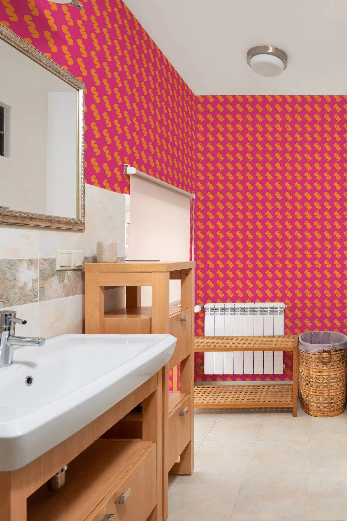 Bright pink and orange Wallpaper - Image 4
