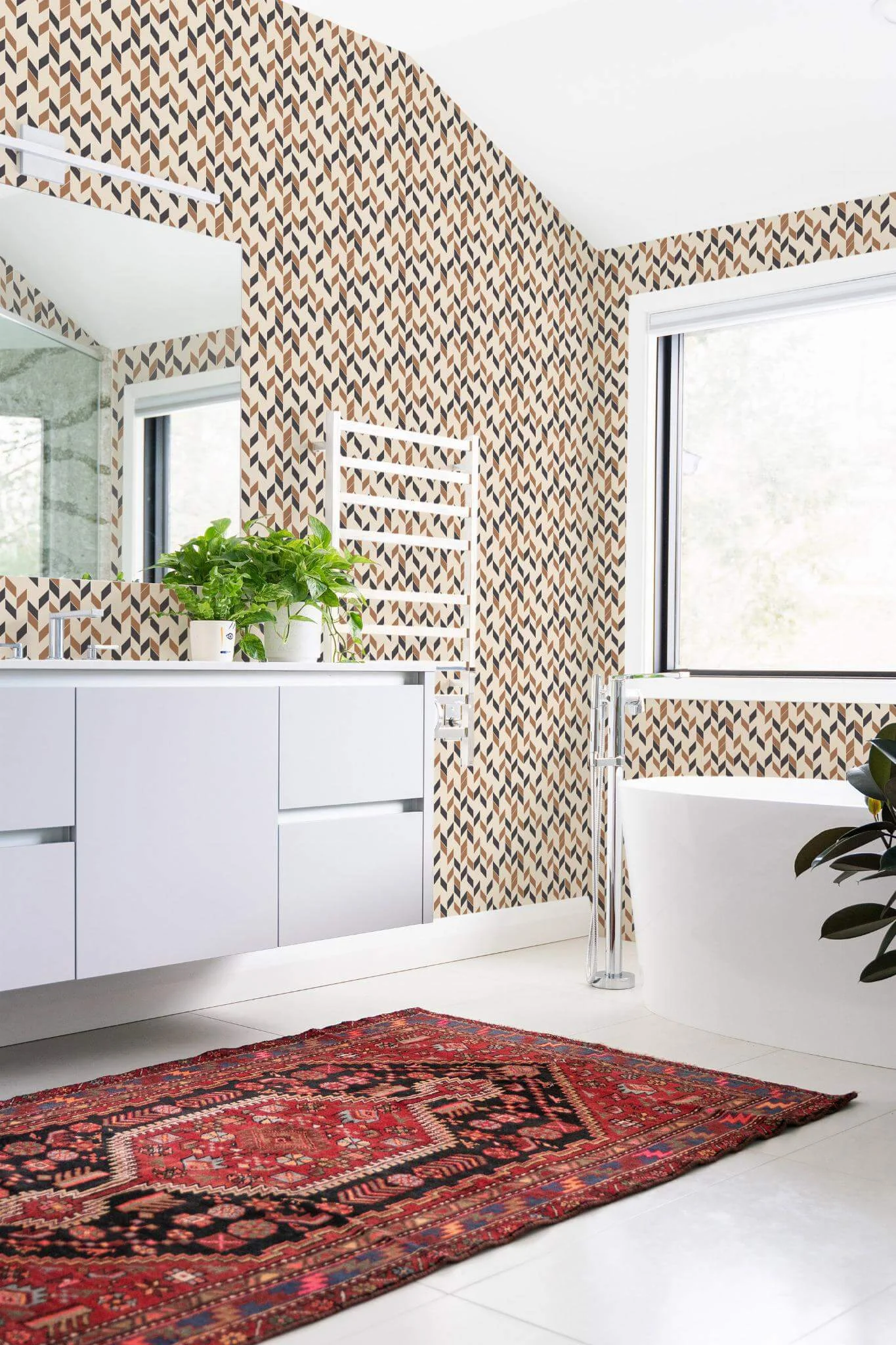 Brown chevron Wallpaper - Image 4