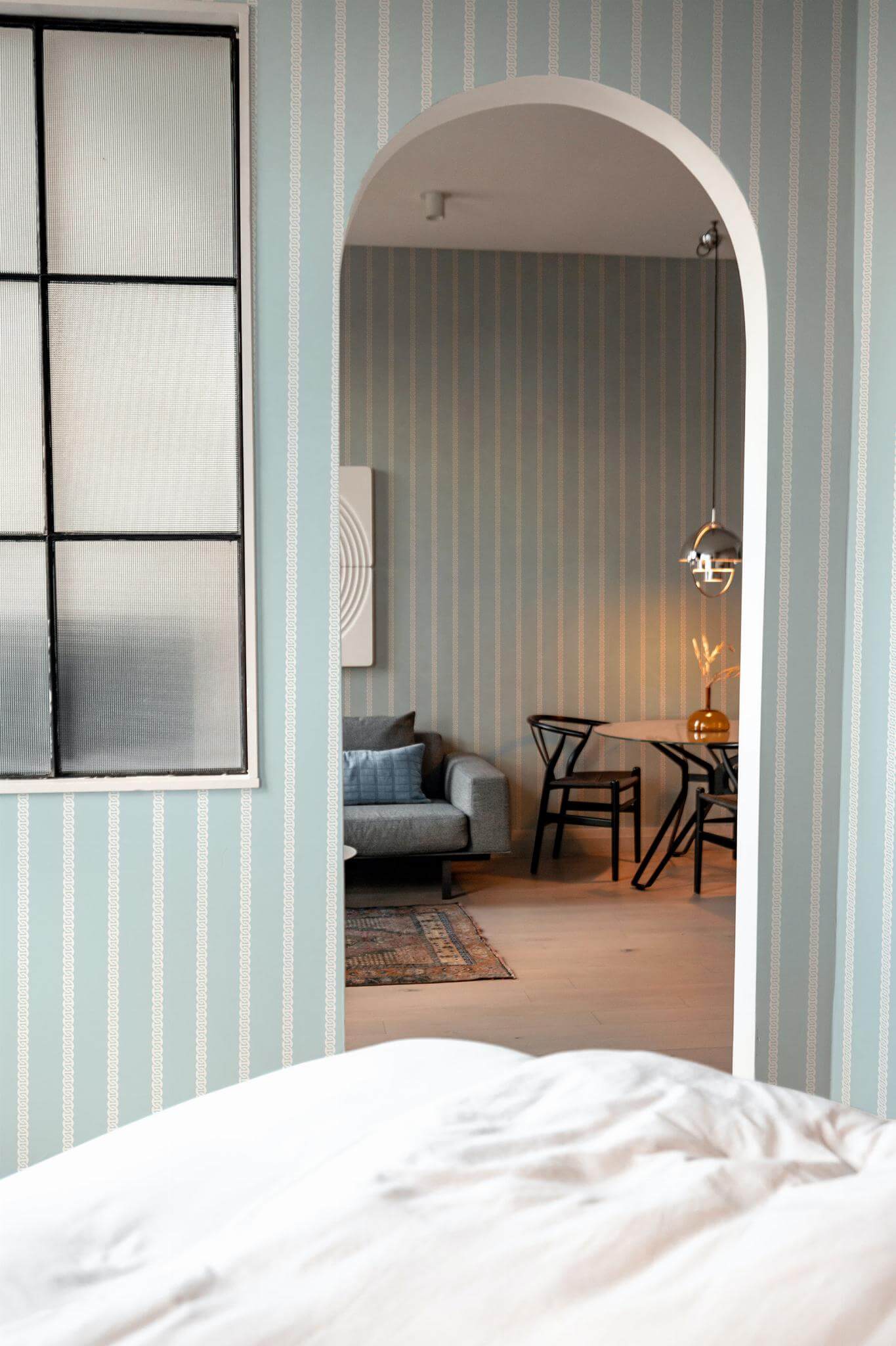 Blue striped Wallpaper - Image 3
