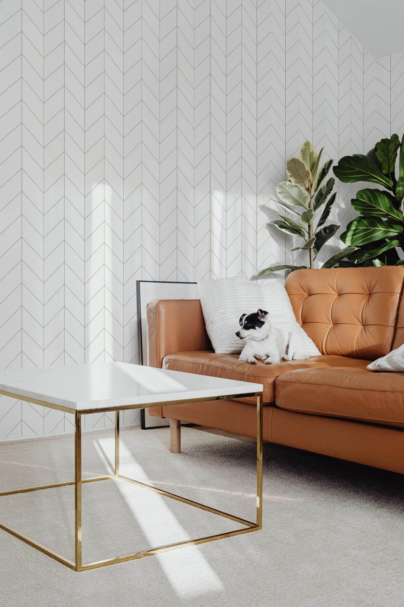 Classic Chevron Luxe Wallpaper - Image 3