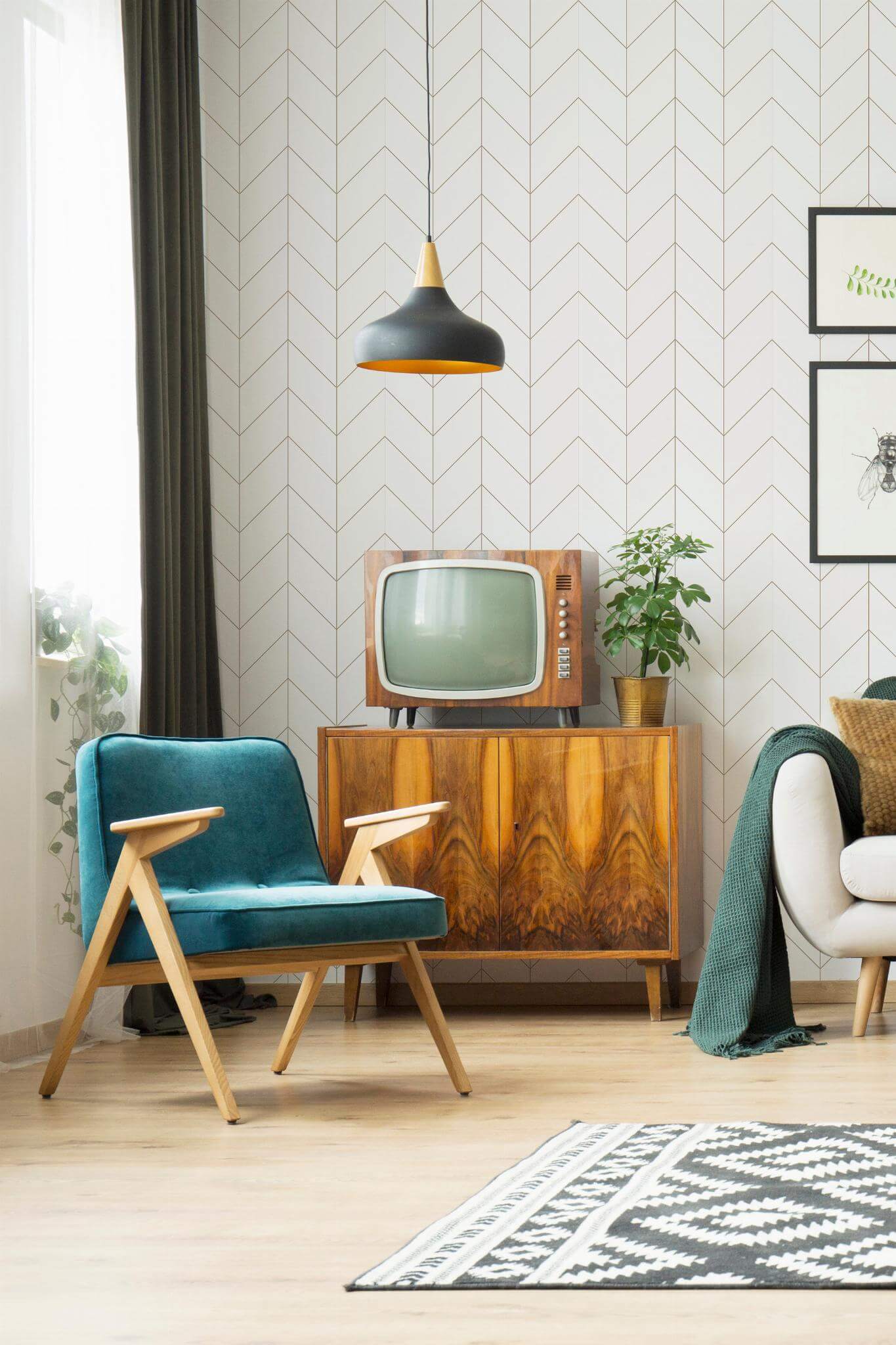 Classic Chevron Luxe Wallpaper - Image 4