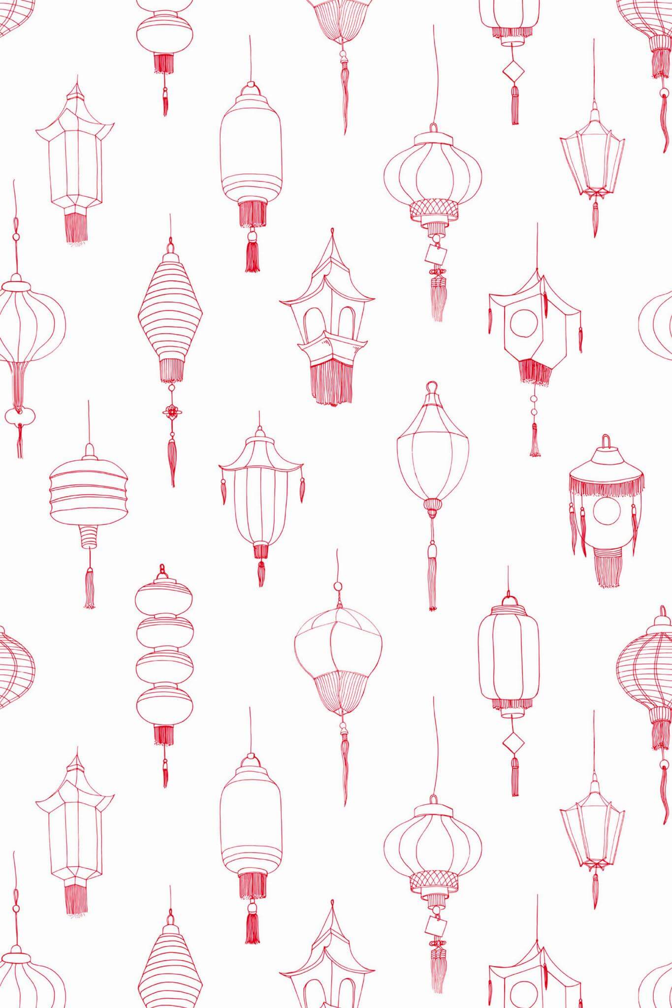 Chinese lantern Wallpaper - Image 2