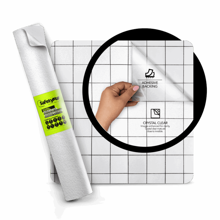 Safety Mat Clear Bathroom Bath and Shower Safety Mats