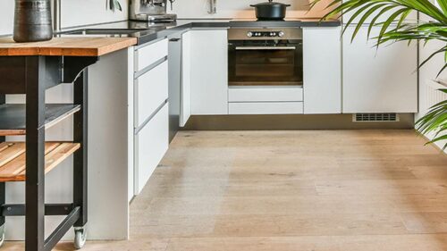 Clear Kitchen Mat - Peel and Stick, Non Slip Vinyl Mat