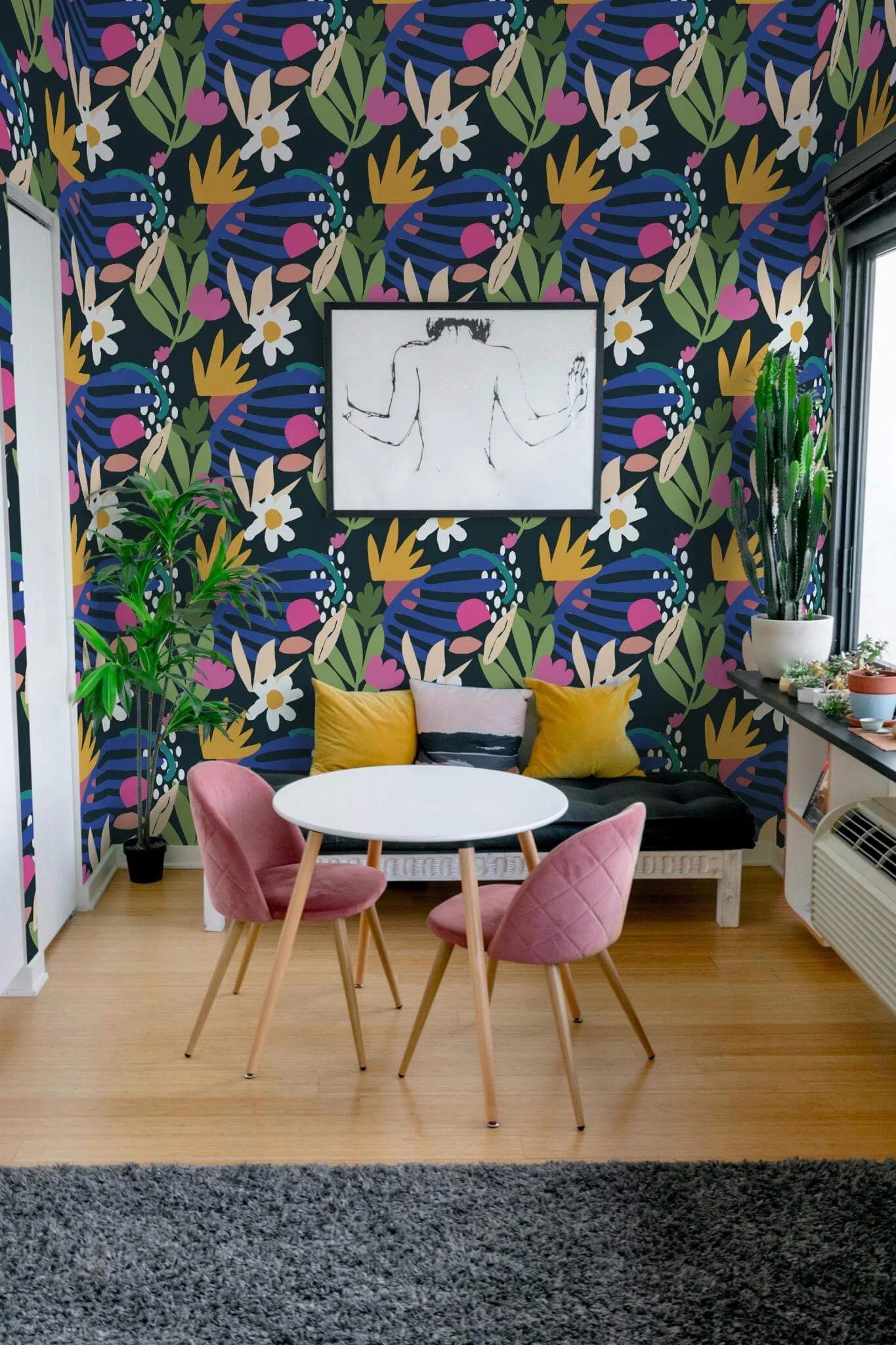 Colorful bold flowers Wallpaper - Image 4