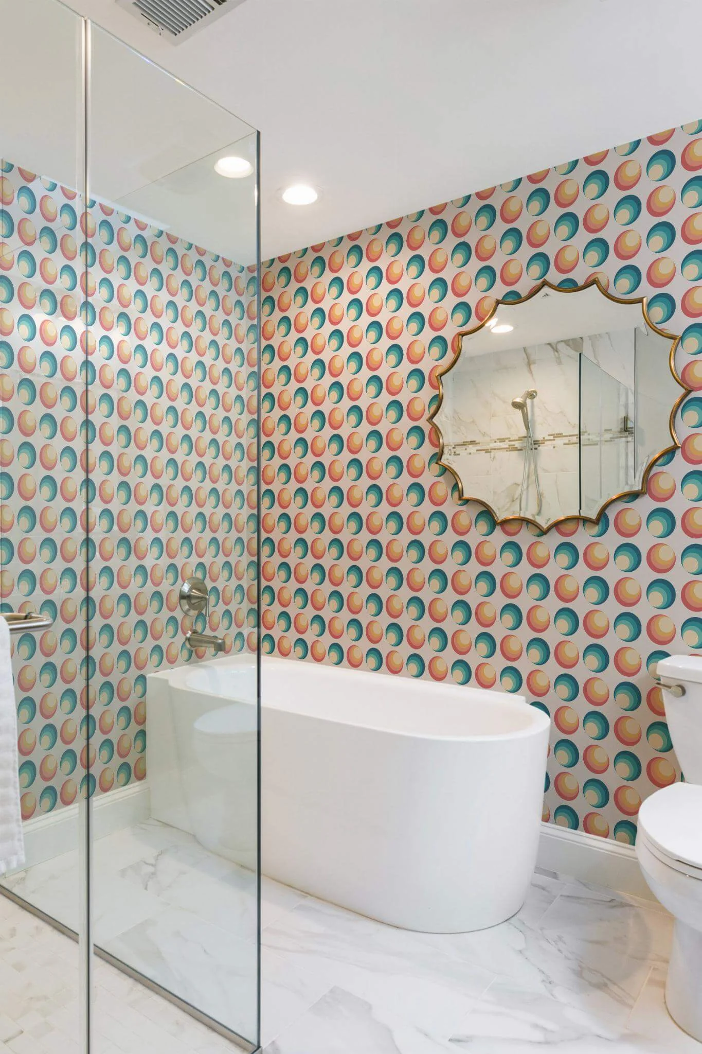 70s retro circle Wallpaper - Image 4