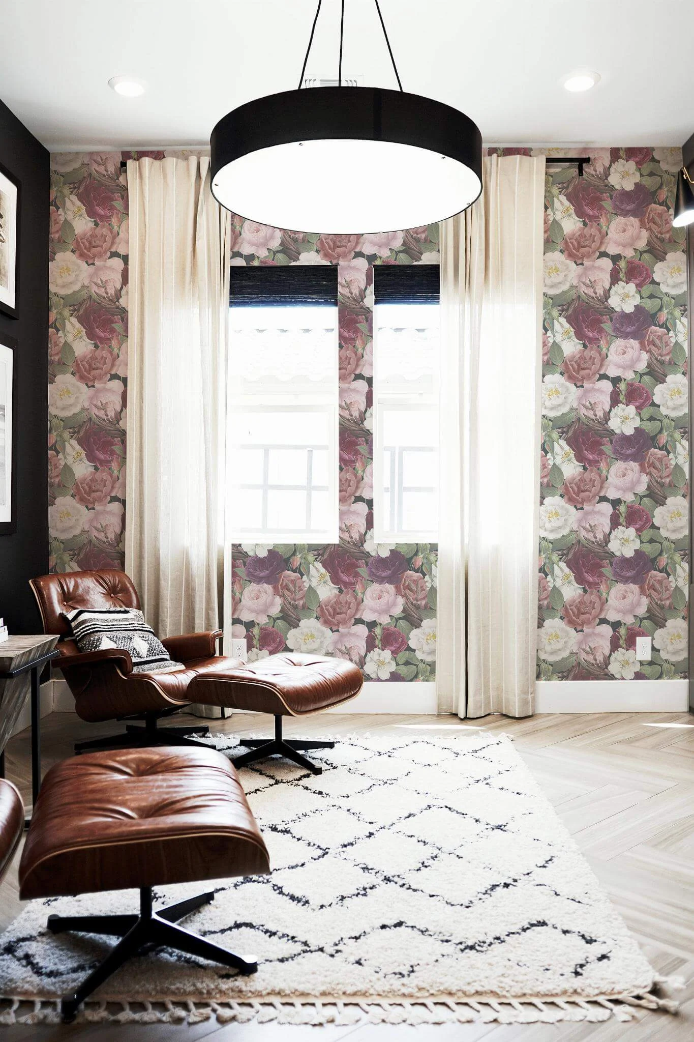 Dark peonies Wallpaper - Image 4