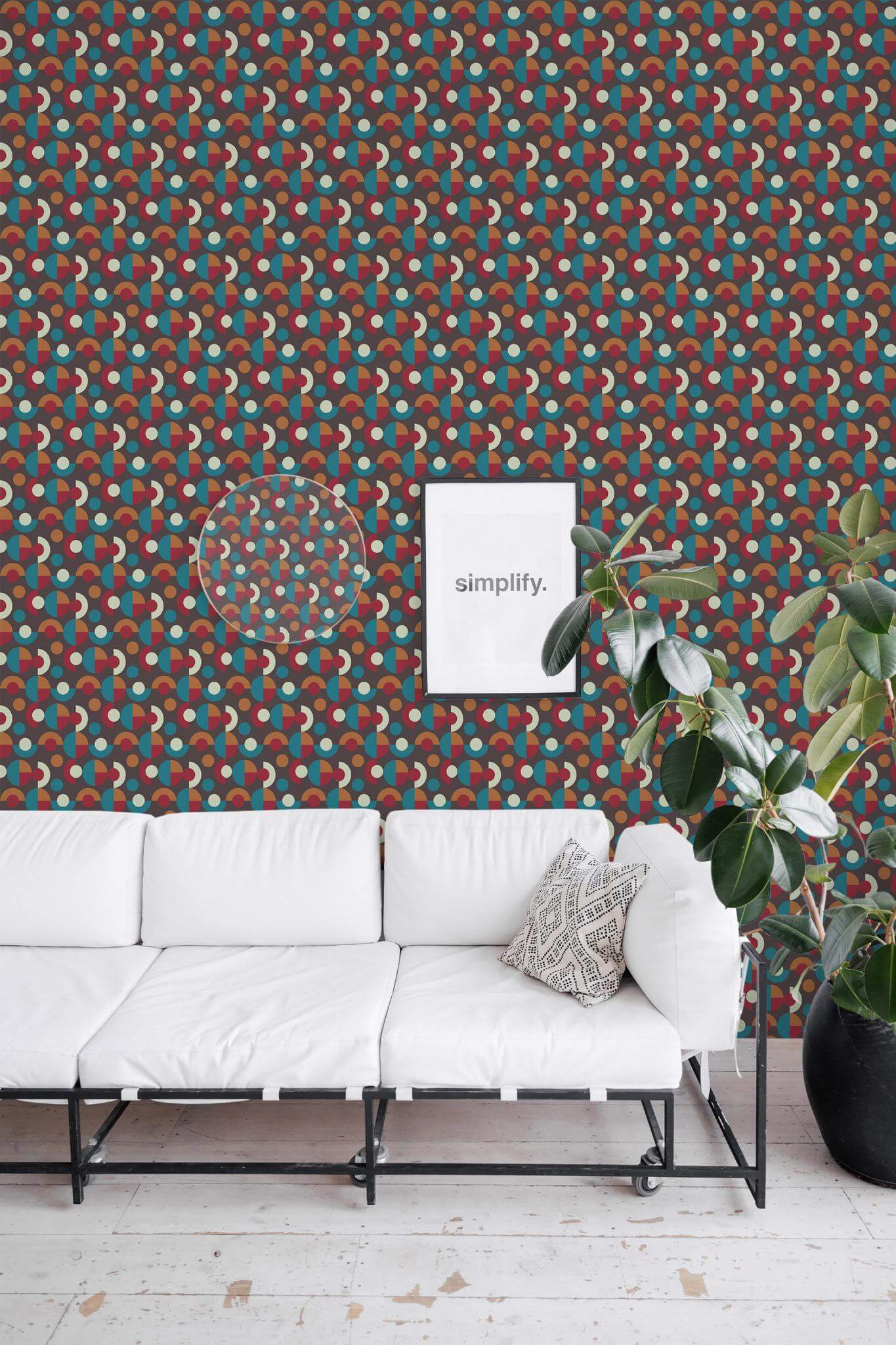 Dark retro geometric Wallpaper - Image 4