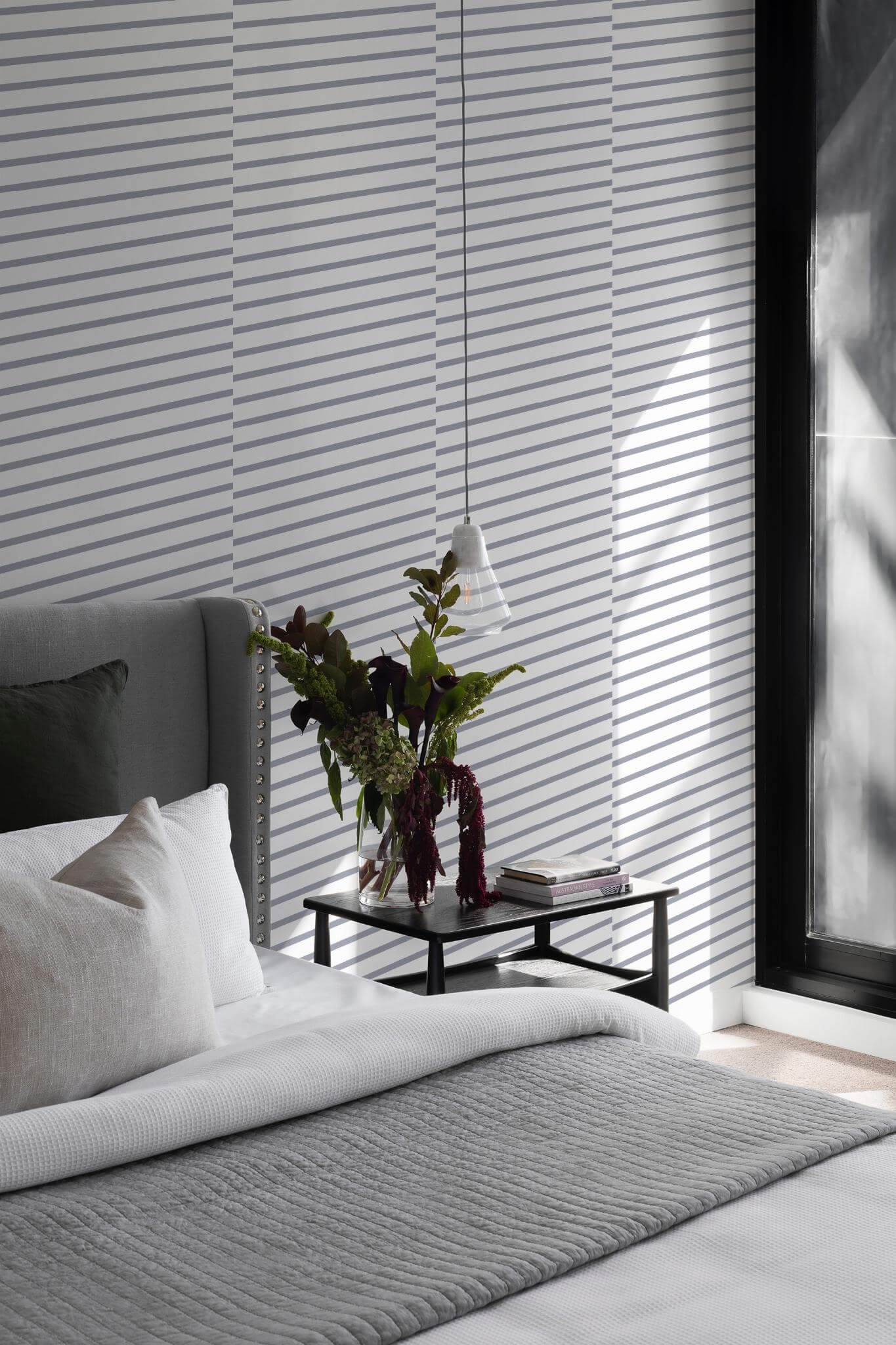 Gray diagonal broken lines Wallpaper - Image 4