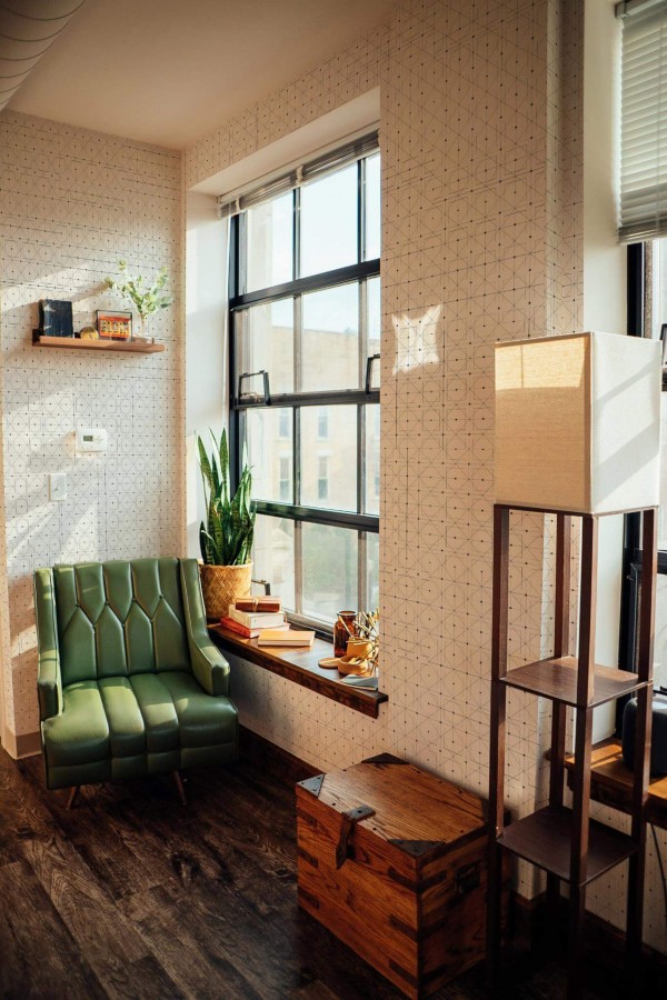 Delicate geometric squares Wallpaper - Image 3