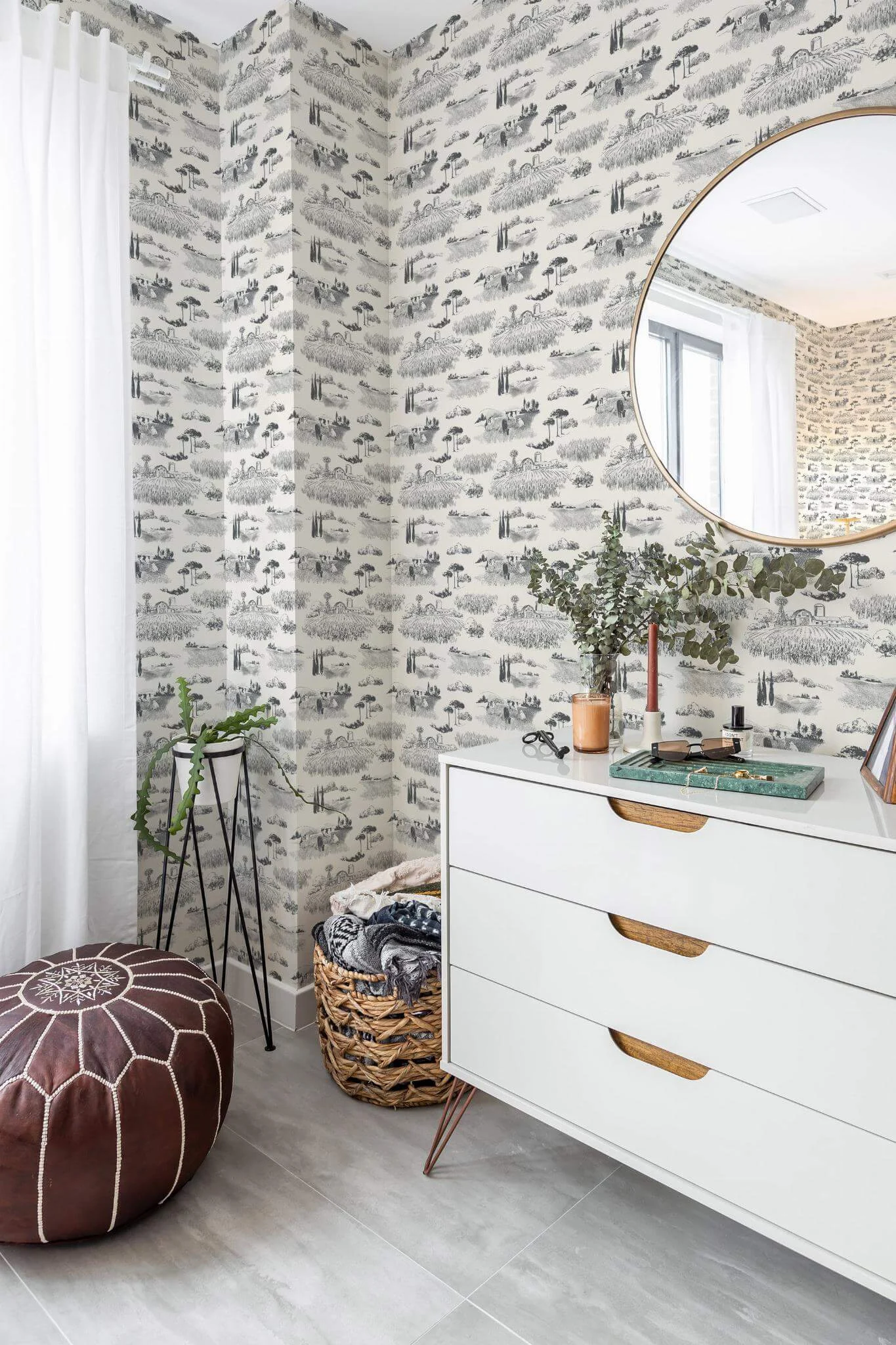 Farmhouse toile Wallpaper - Image 3