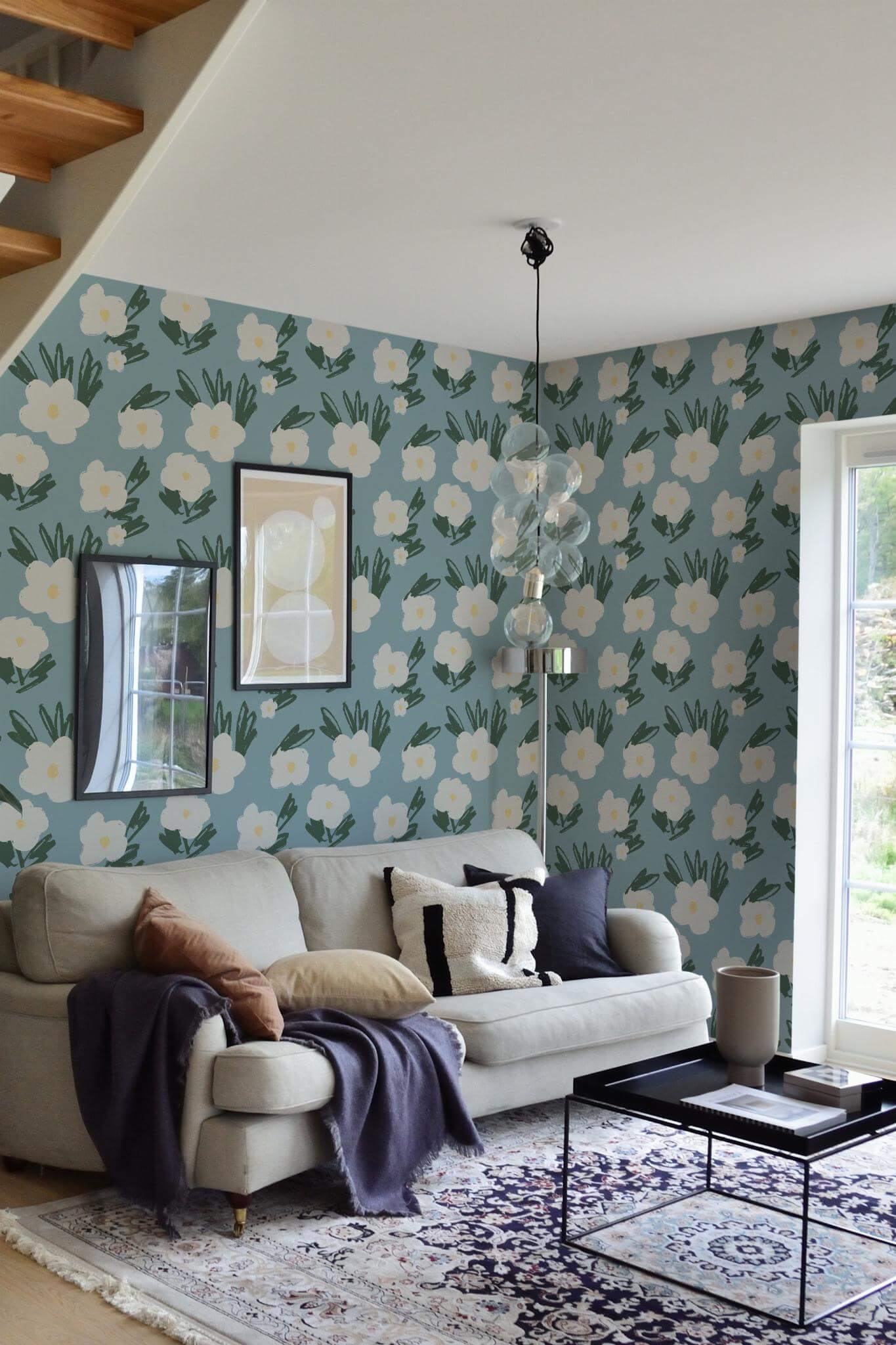 Brush stroke floral Wallpaper - Image 3
