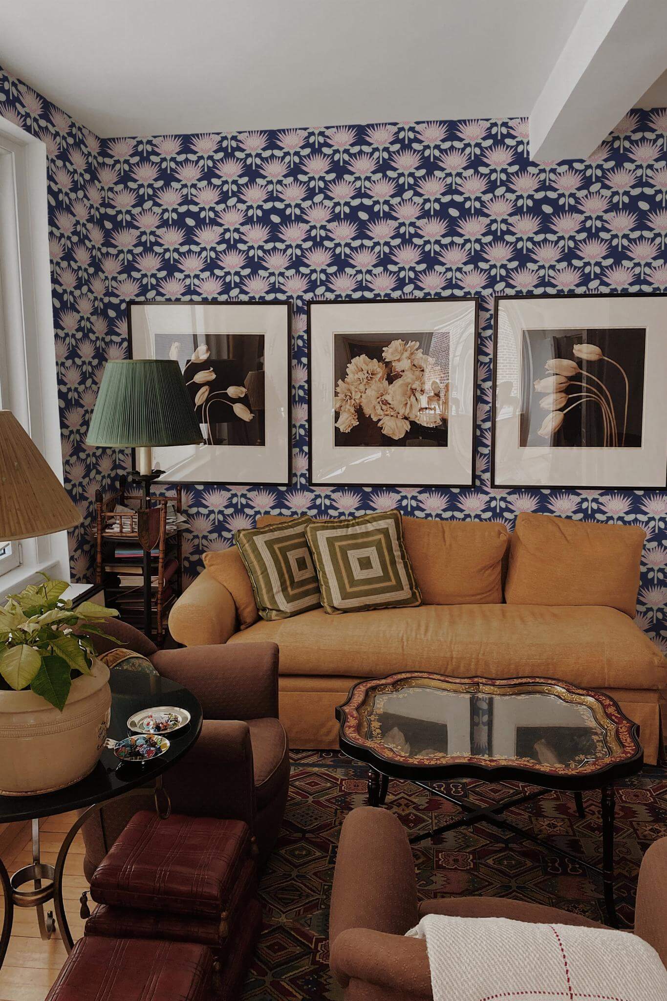 Art Deco floral Wallpaper - Image 3