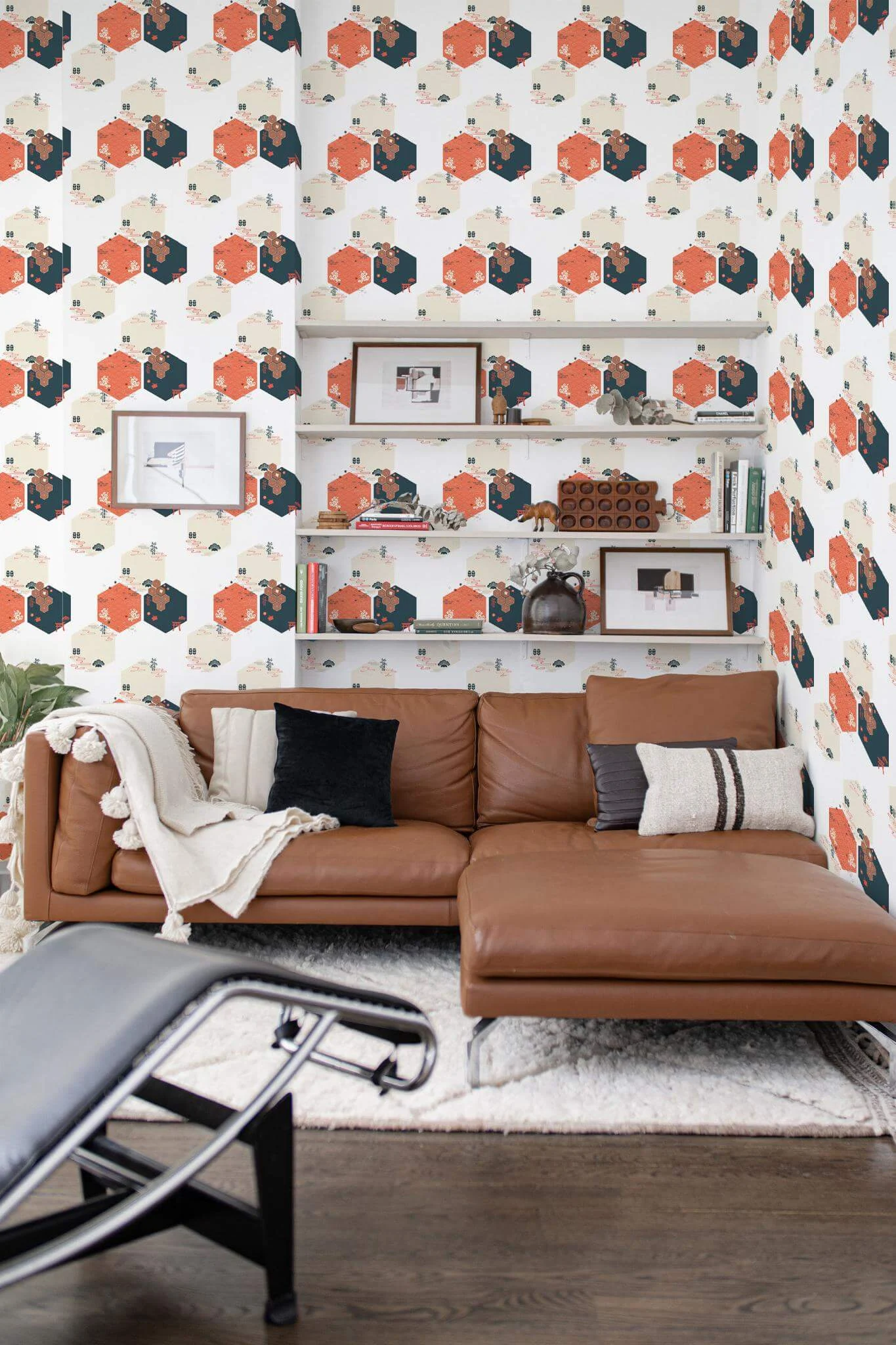 Geometric chinoiseries Wallpaper - Image 3